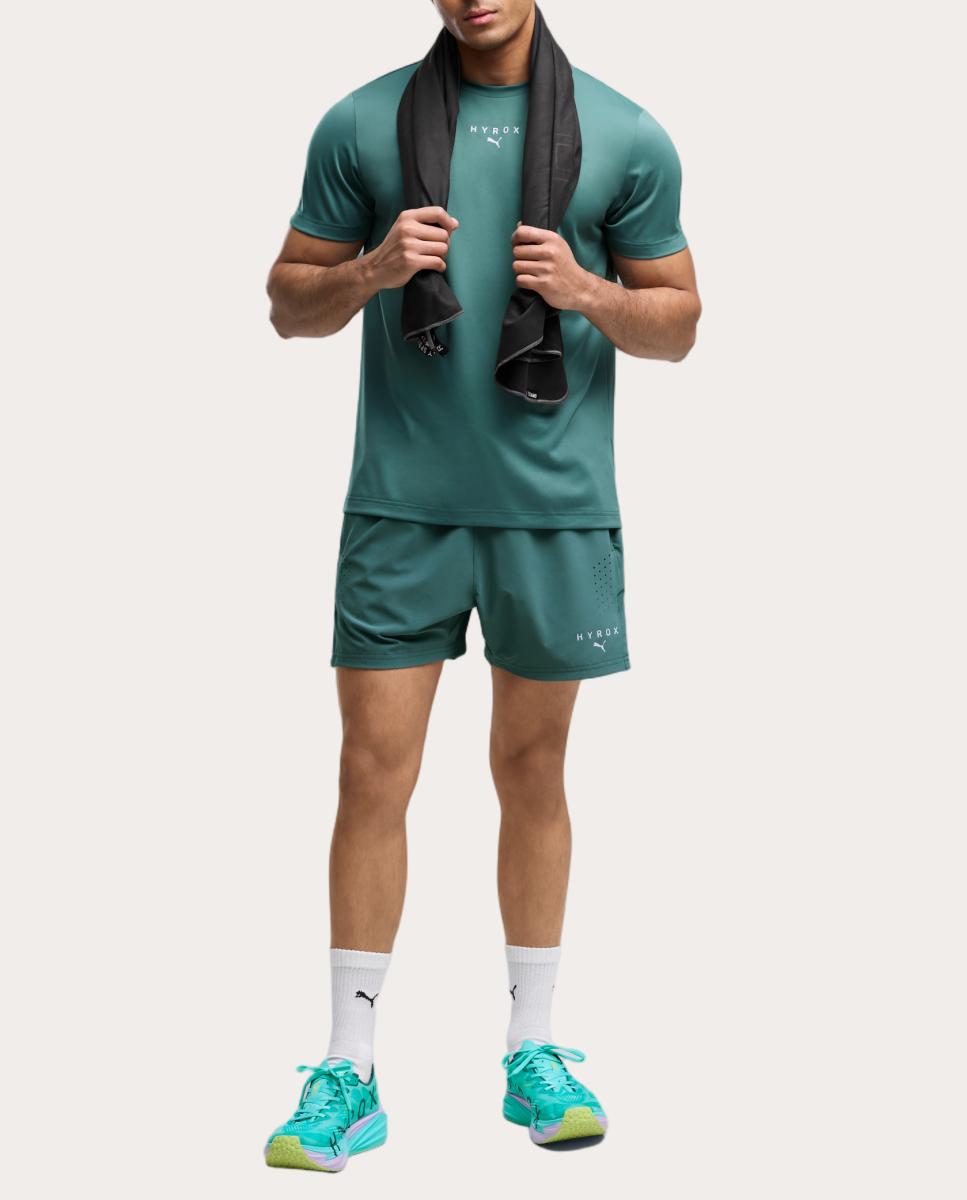 T-Shirt de Training de Homem M Puma X Hyrox Poly Graphic Te Puma Verde-3