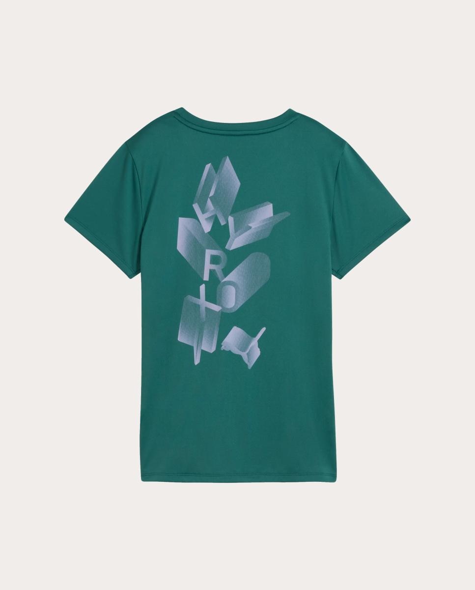 T-Shirt de Training de Mulher W Puma X Hyrox Poly Graphic Te Puma Verde-4