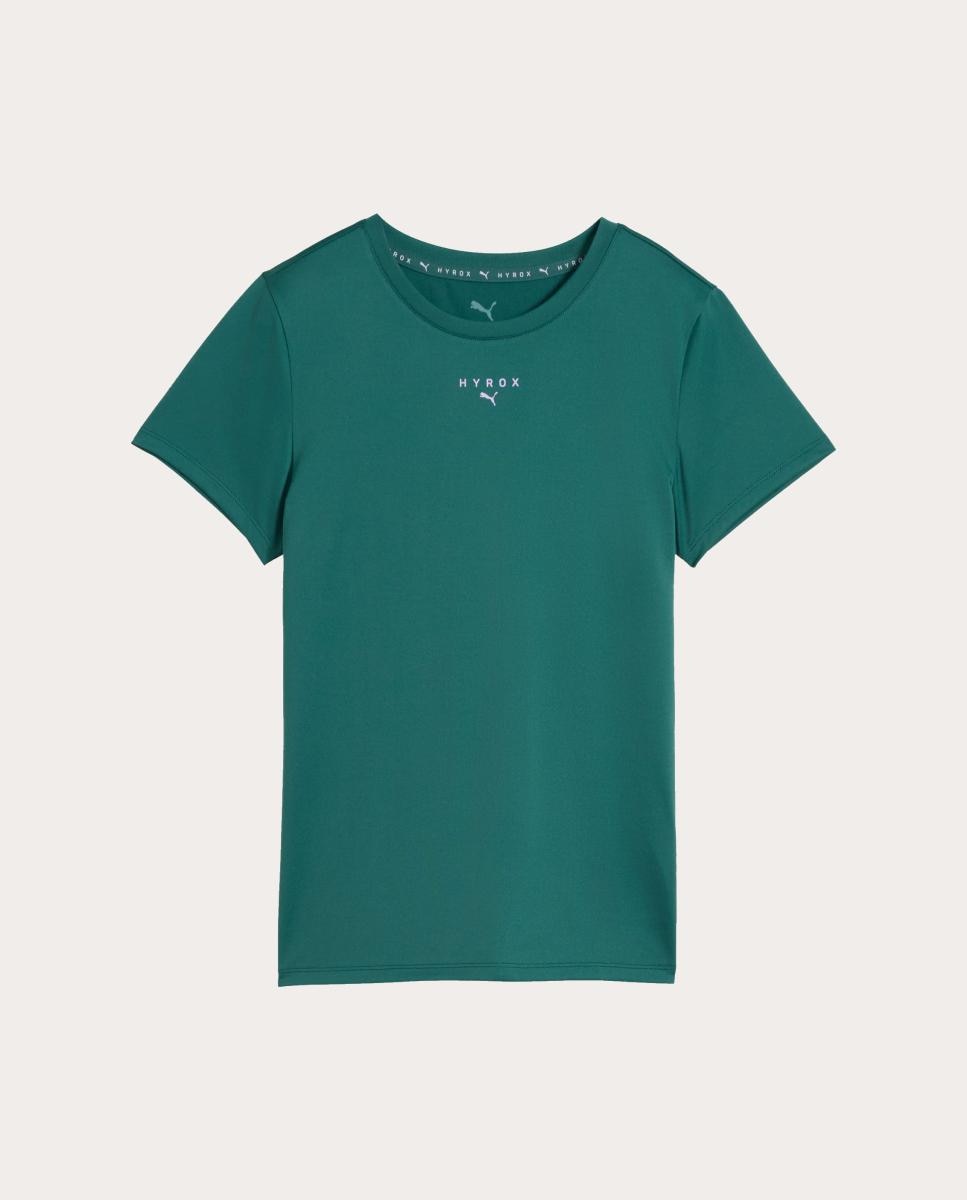 T-Shirt de Training de Mulher W Puma X Hyrox Poly Graphic Te Puma Verde-5