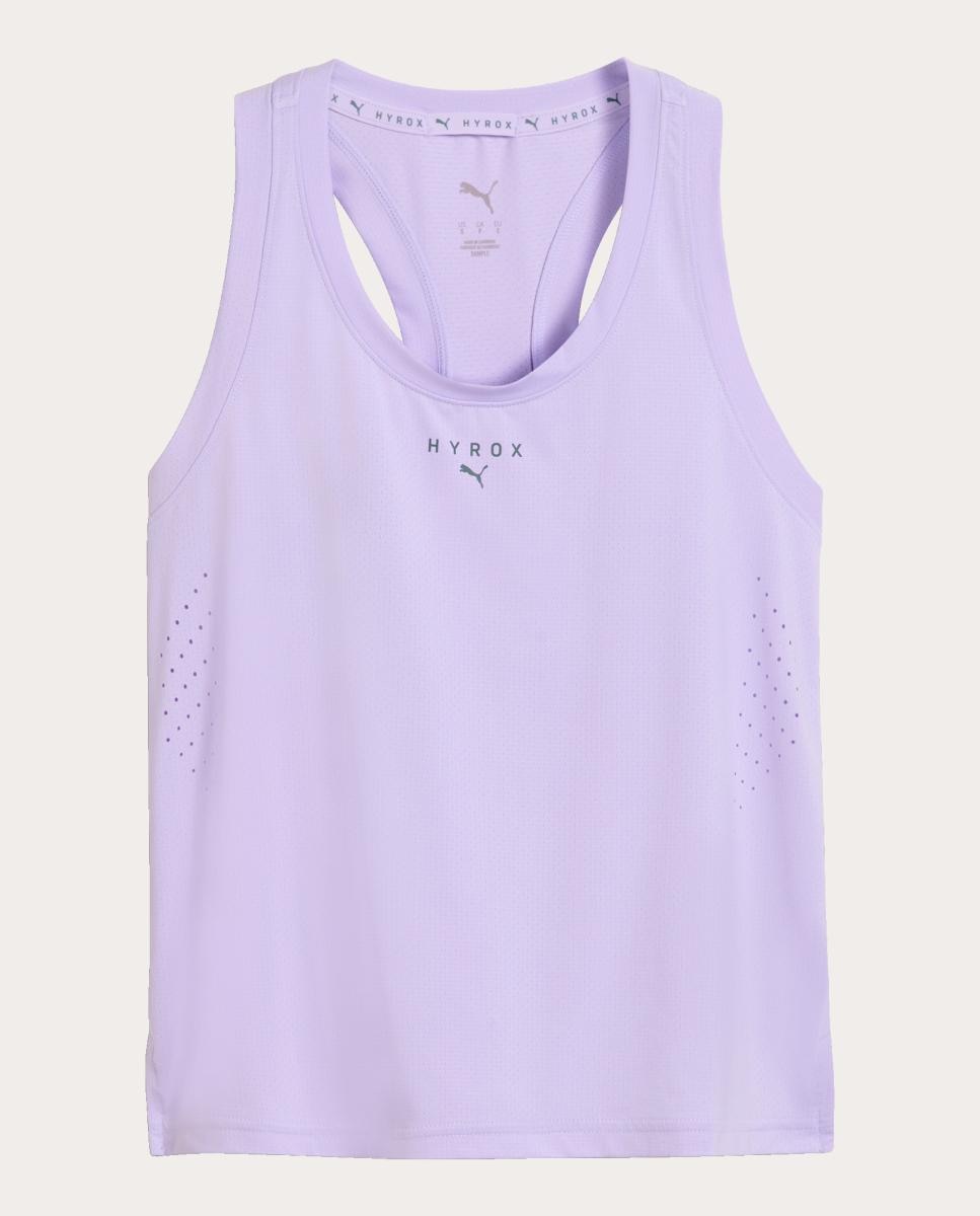 T-Shirt S/M de Training de Mulher W Puma X Hyrox Pwrmode Tank Puma Roxo-4