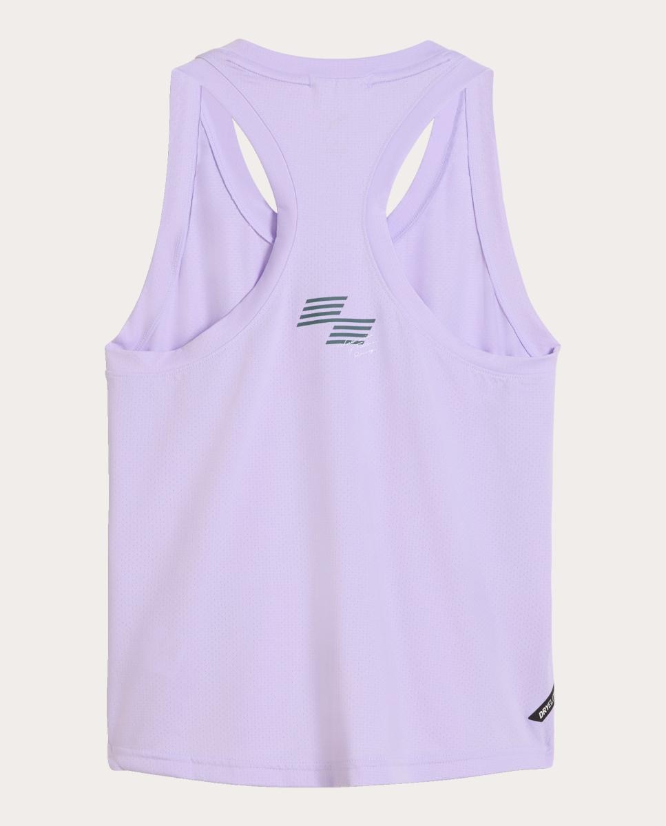T-Shirt S/M de Training de Mulher W Puma X Hyrox Pwrmode Tank Puma Roxo-5