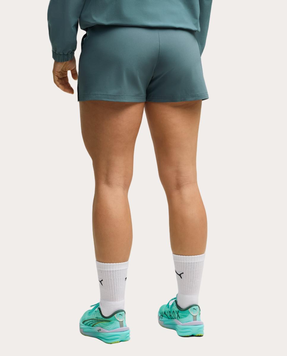 Calções de Training de Mulher W Puma X Hyrox Pwrmode Woven S Puma Verde-2