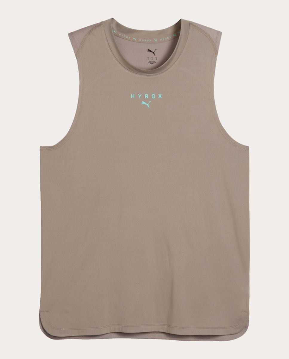 T-Shirt S/M de Training de Homem M Puma X Hyrox Cloudspun Tank Puma Castanho-4