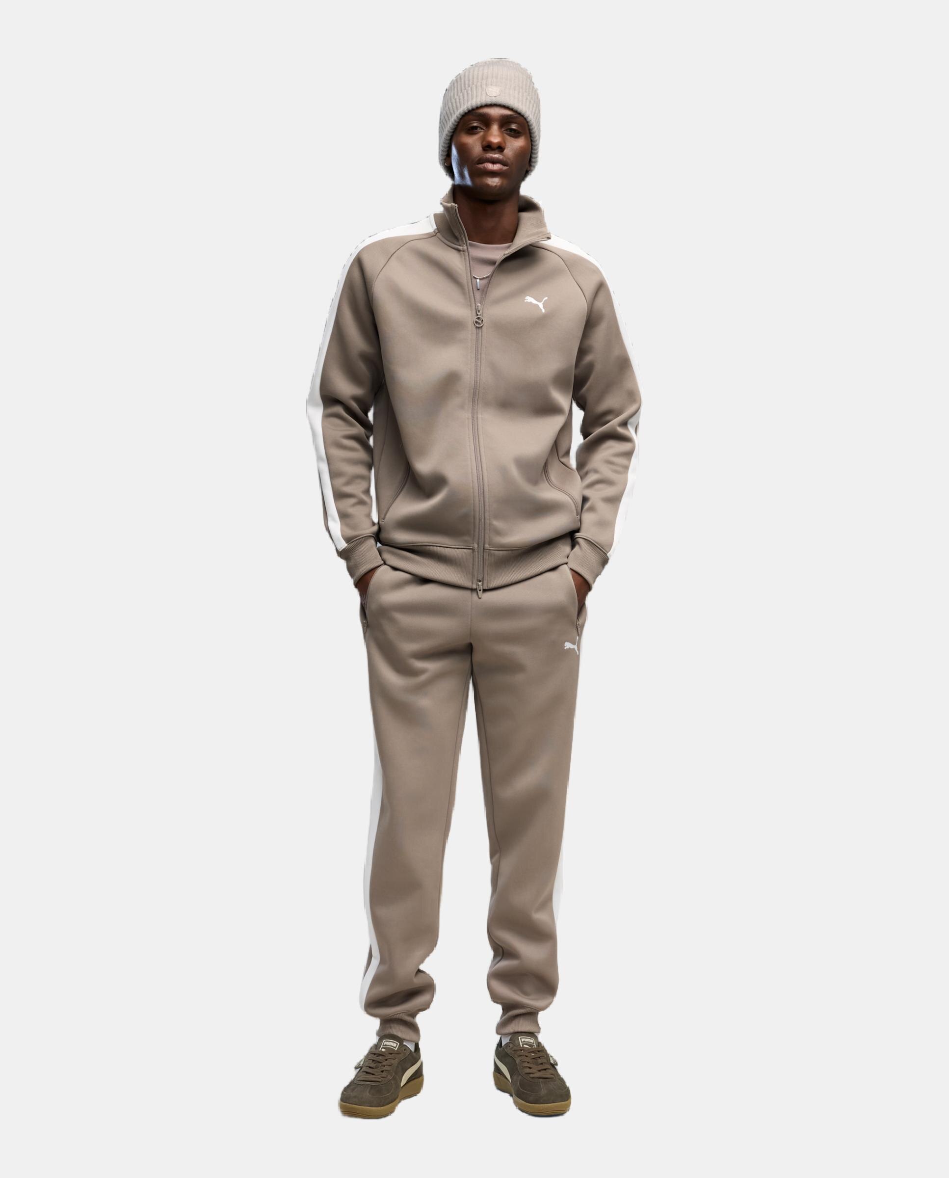 Casaco Casual de Homem T7 Always On Track Jacket Dk Puma Castanho-3