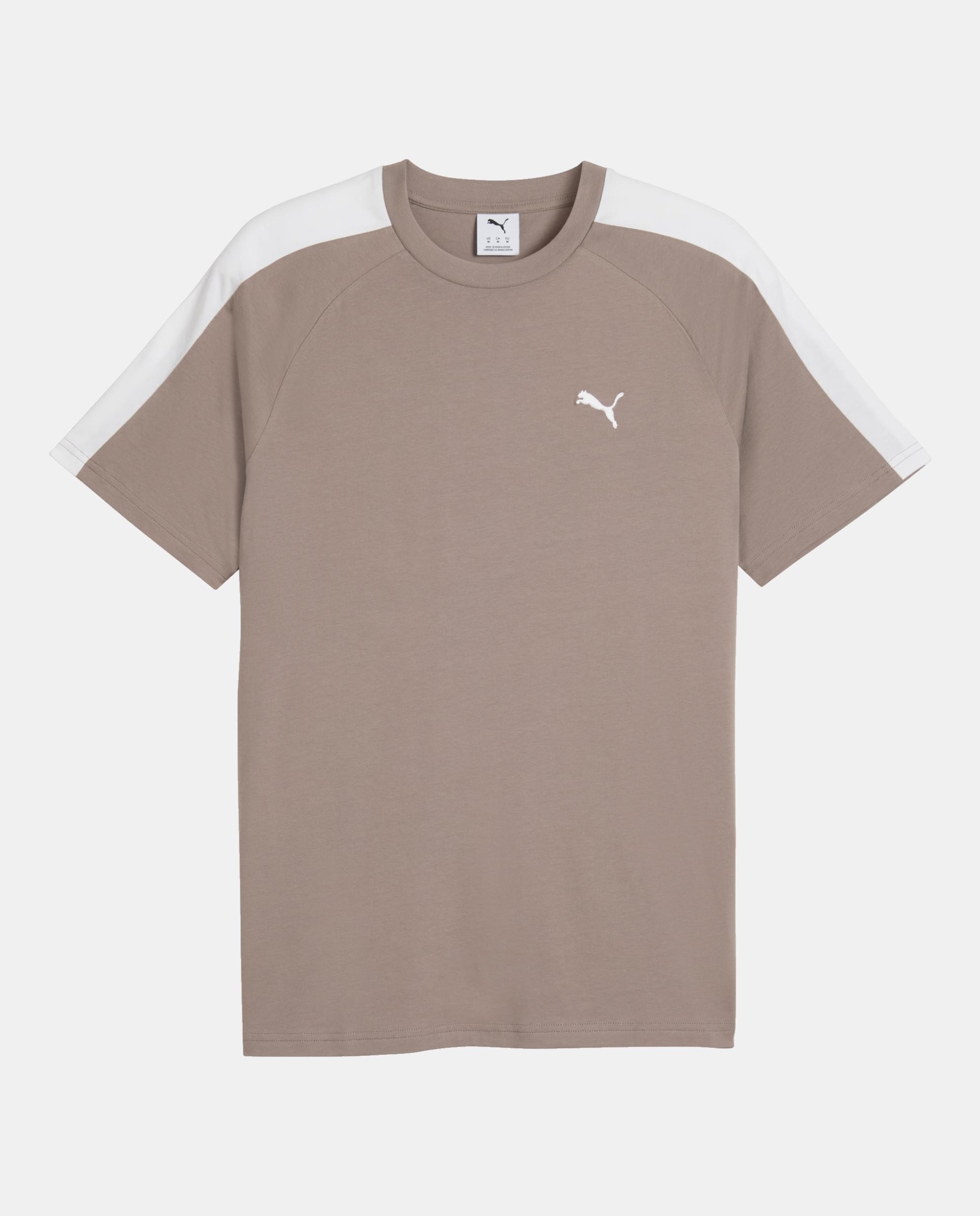 T-Shirt M/C Casual de Homem T7 Tee Puma Castanho-3
