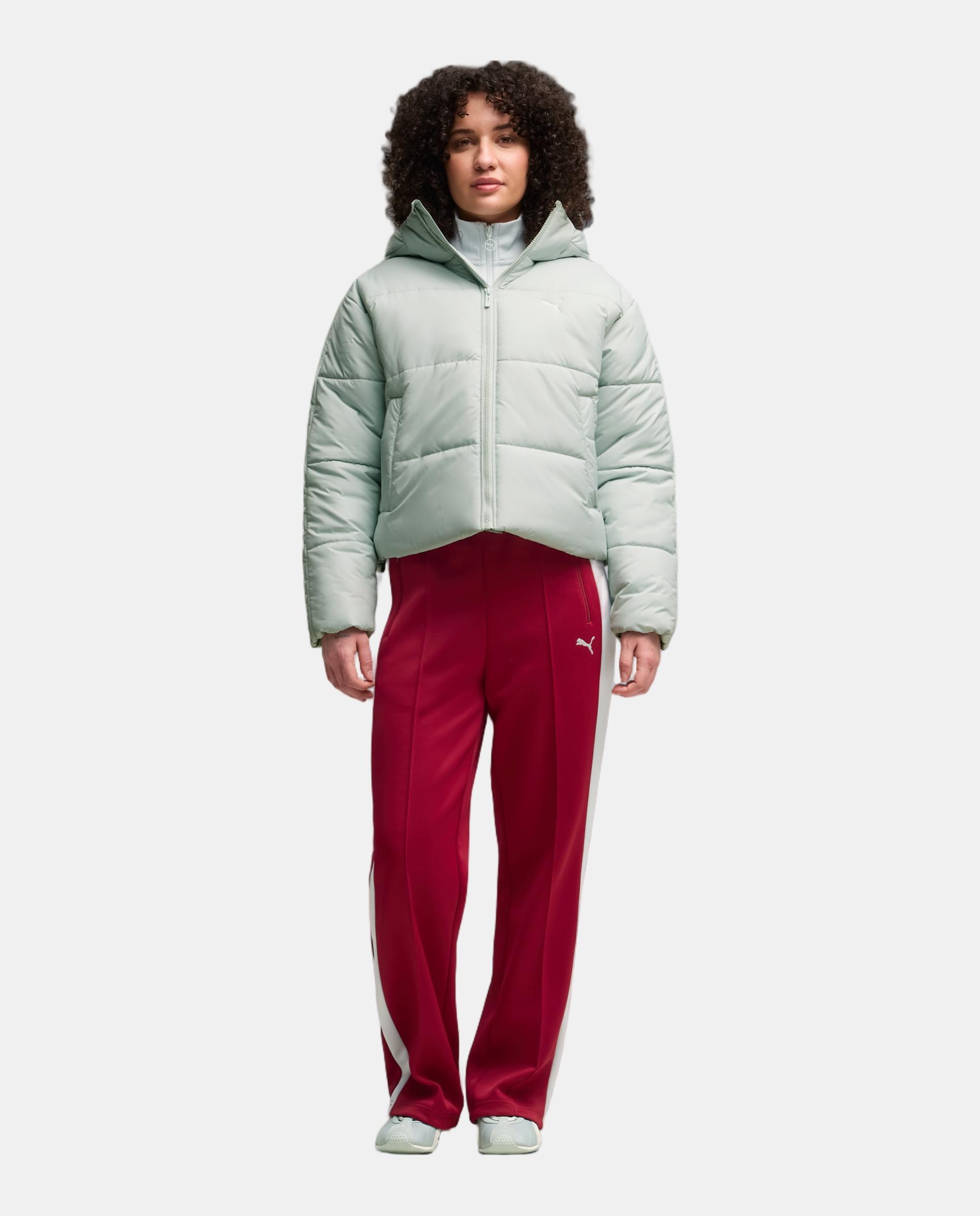 Calças Casual de Mulher T7 Always On Straight Track Pa Puma Vermelho-5