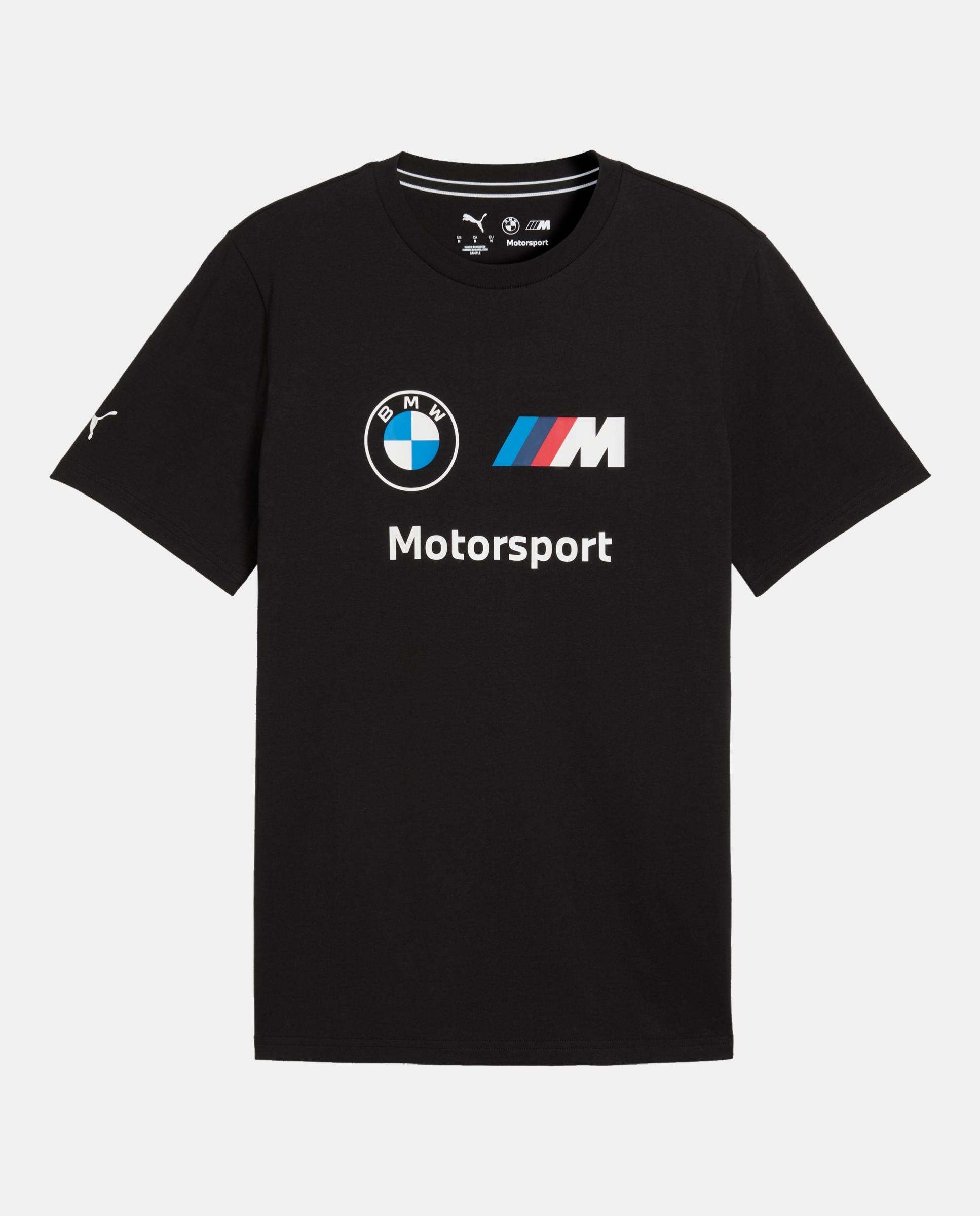 T-shirt de Manga Curta Casual de Homem BMW MMS Ess Logo Tee Preto-4