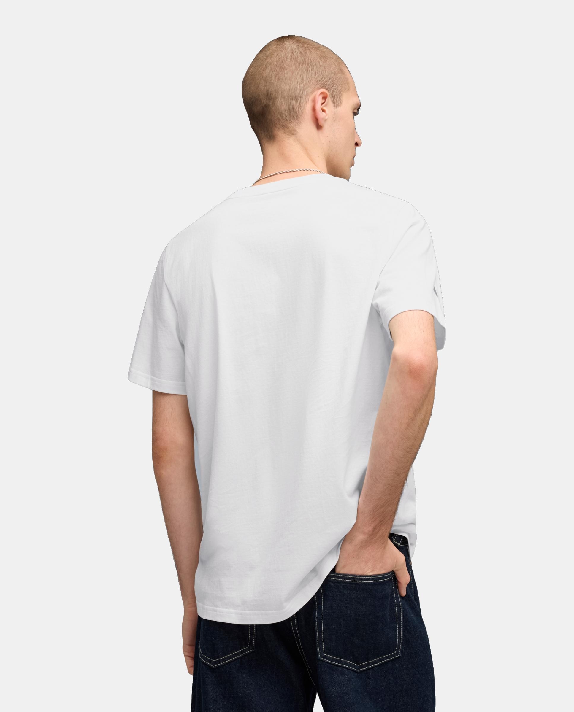 T-shirt de Manga Curta Casual de Homem BMW MMS Ess Logo Tee Branco-2