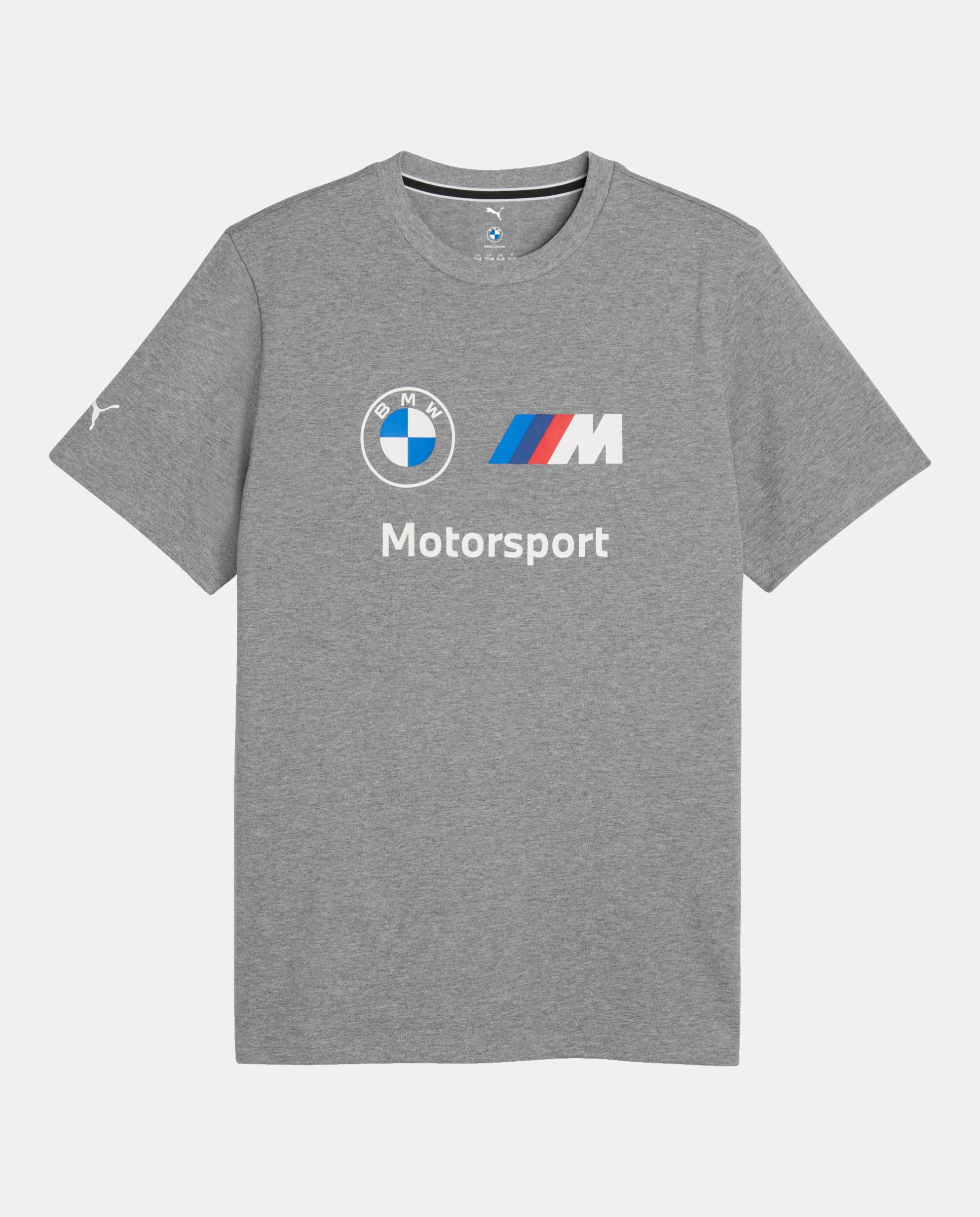 T-shirt de Manga Curta Casual de Homem BMW MMS Ess Logo Tee Cinzento-4