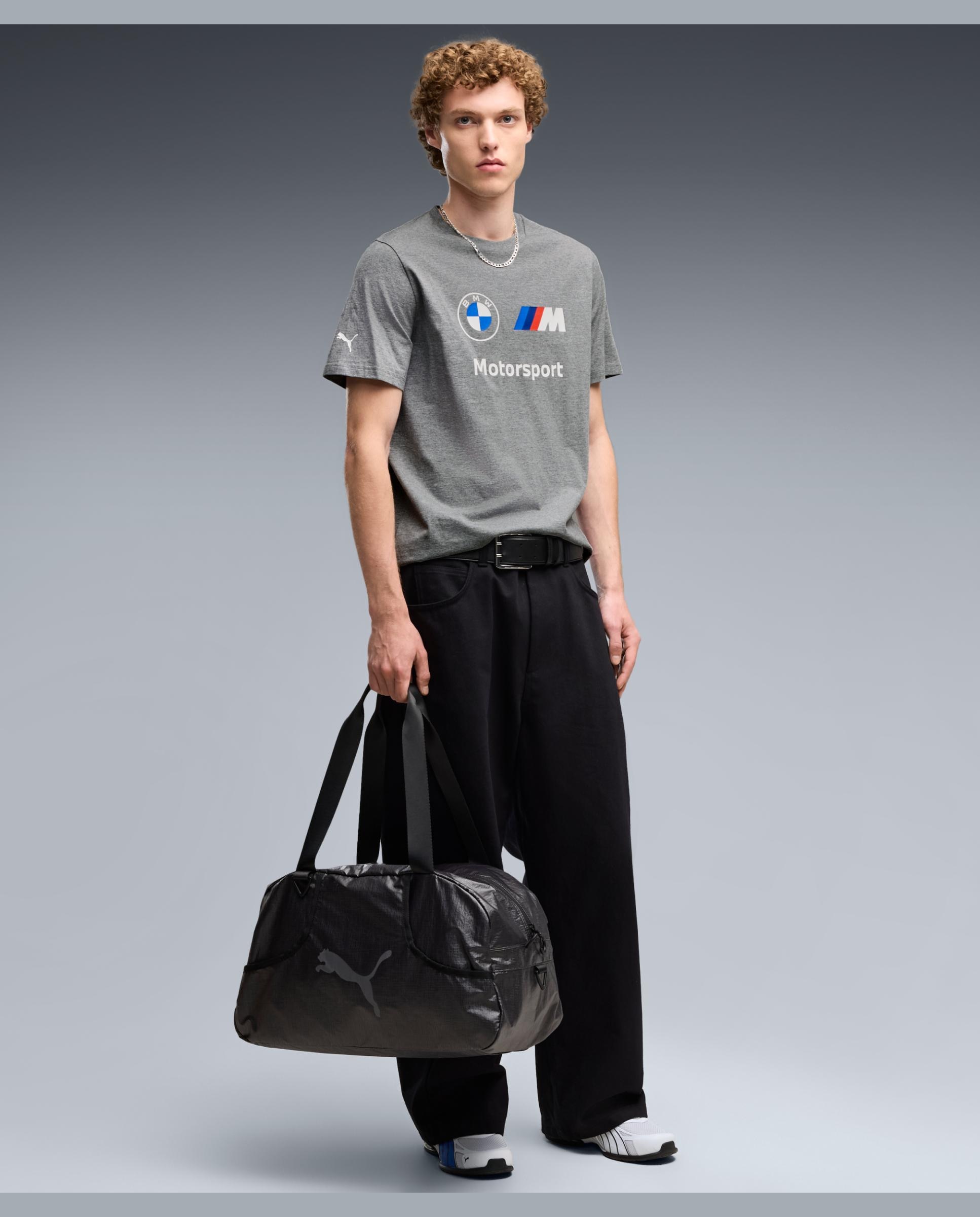 T-shirt de Manga Curta Casual de Homem BMW MMS Ess Logo Tee Cinzento-5