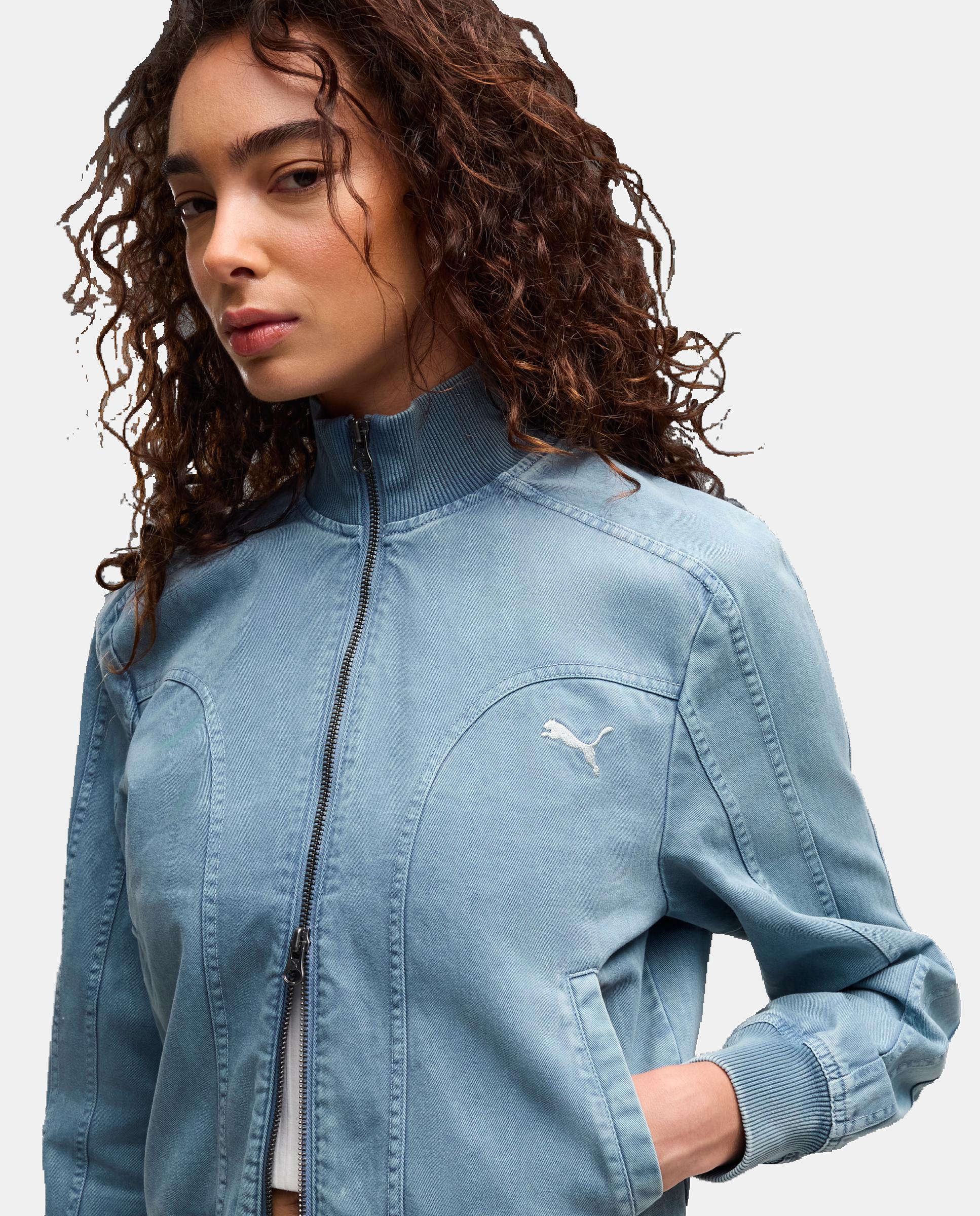 Casaco Casual de Mulher Future.Puma.Archive Washed Twi Puma Azul-3