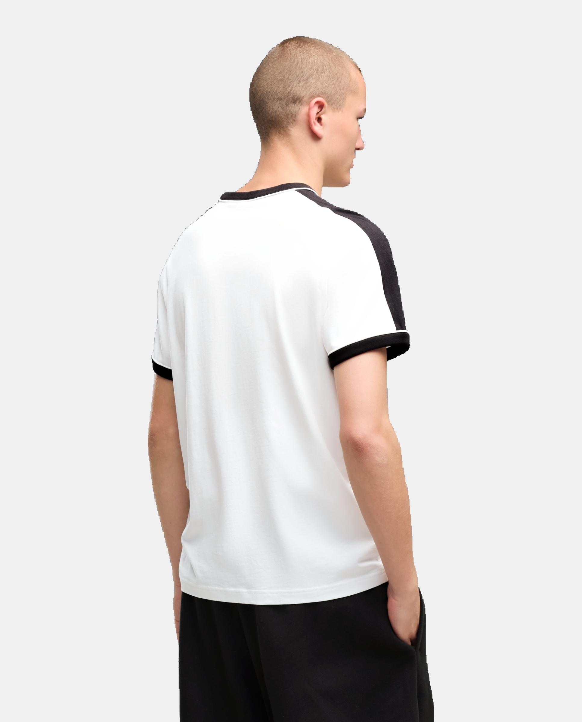 T-Shirt Casual de Homem T7 Love Of The Cat Ringer Tee Puma Branco-2