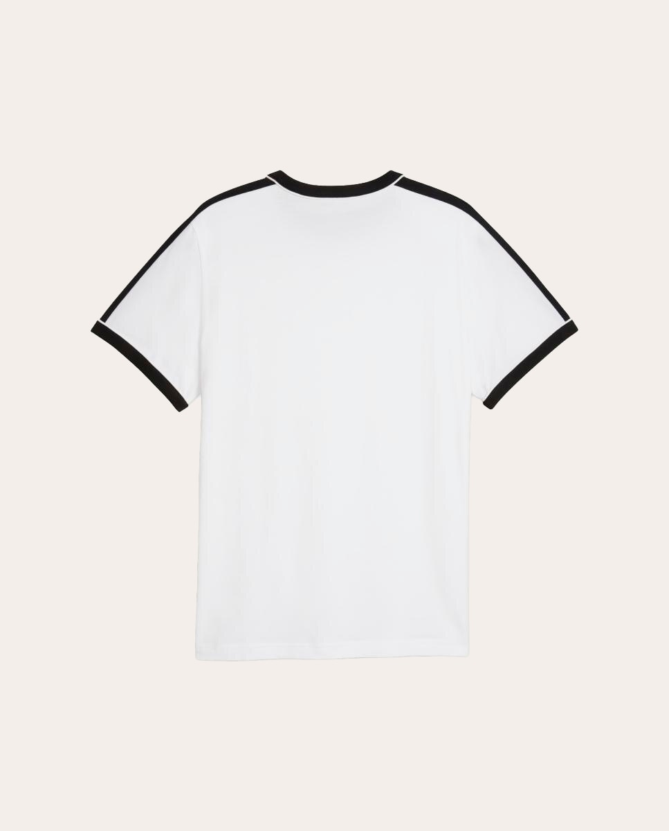 T-Shirt Casual de Homem T7 Love Of The Cat Ringer Tee Puma Branco-5