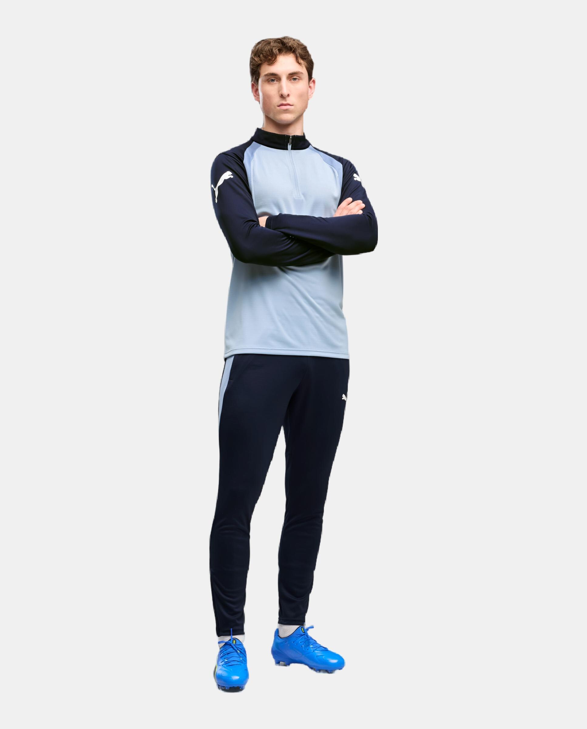 Imagen 3 de Camisetas M/L de Futbol de Hombre individualFINAL 1/4 Zip Top Puma - Azul Azul