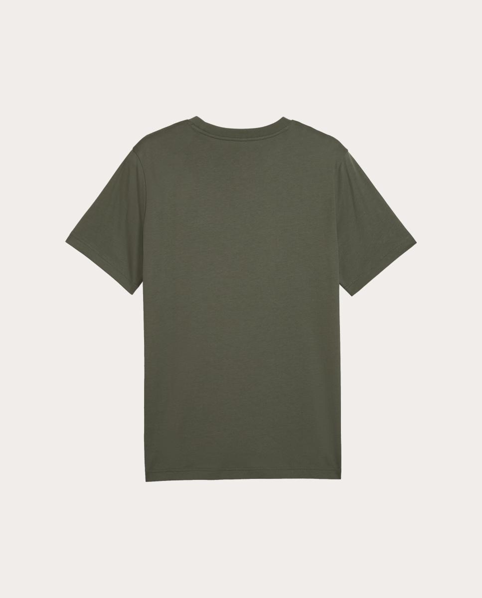 T-Shirt Casual de Homem Ess 2 Color Small No. 1 Logo T Puma Verde-2