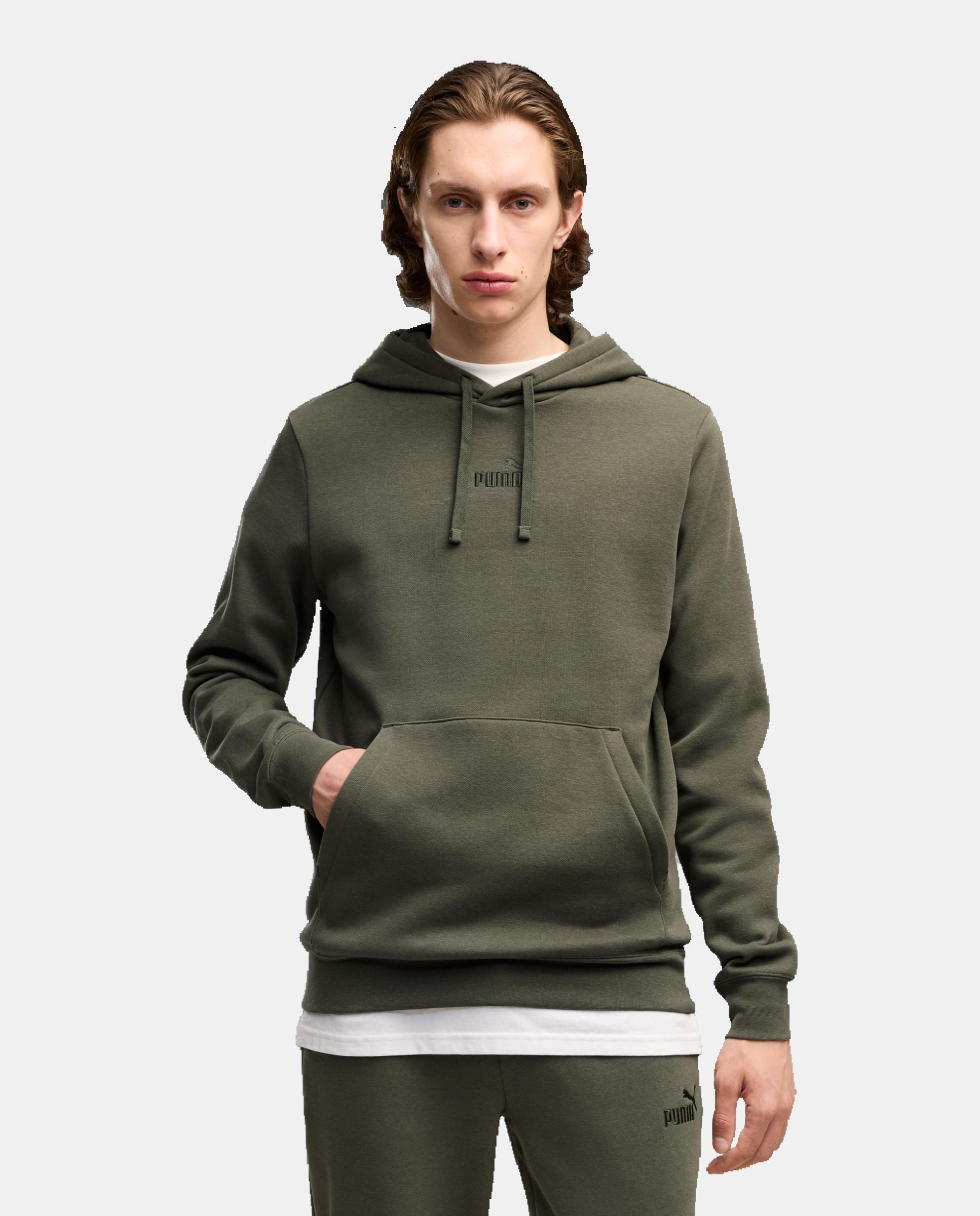 Sudadera de Casual de Hombre ESS Small No.1 Logo centered Puma - Verde Verde-1