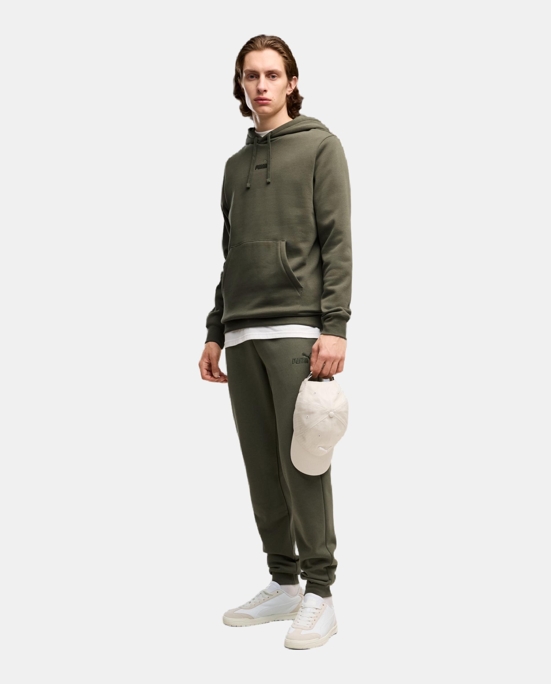 Sudadera de Casual de Hombre ESS Small No.1 Logo centered Puma - Verde Verde-3