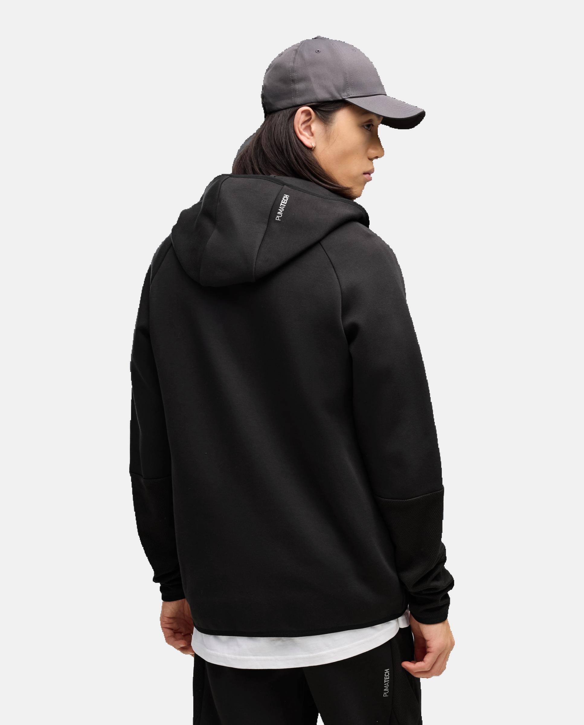 Sudadera de Casual de Hombre PUMATECH Slim Elevated Full-Zi Puma - Negro Negro-2