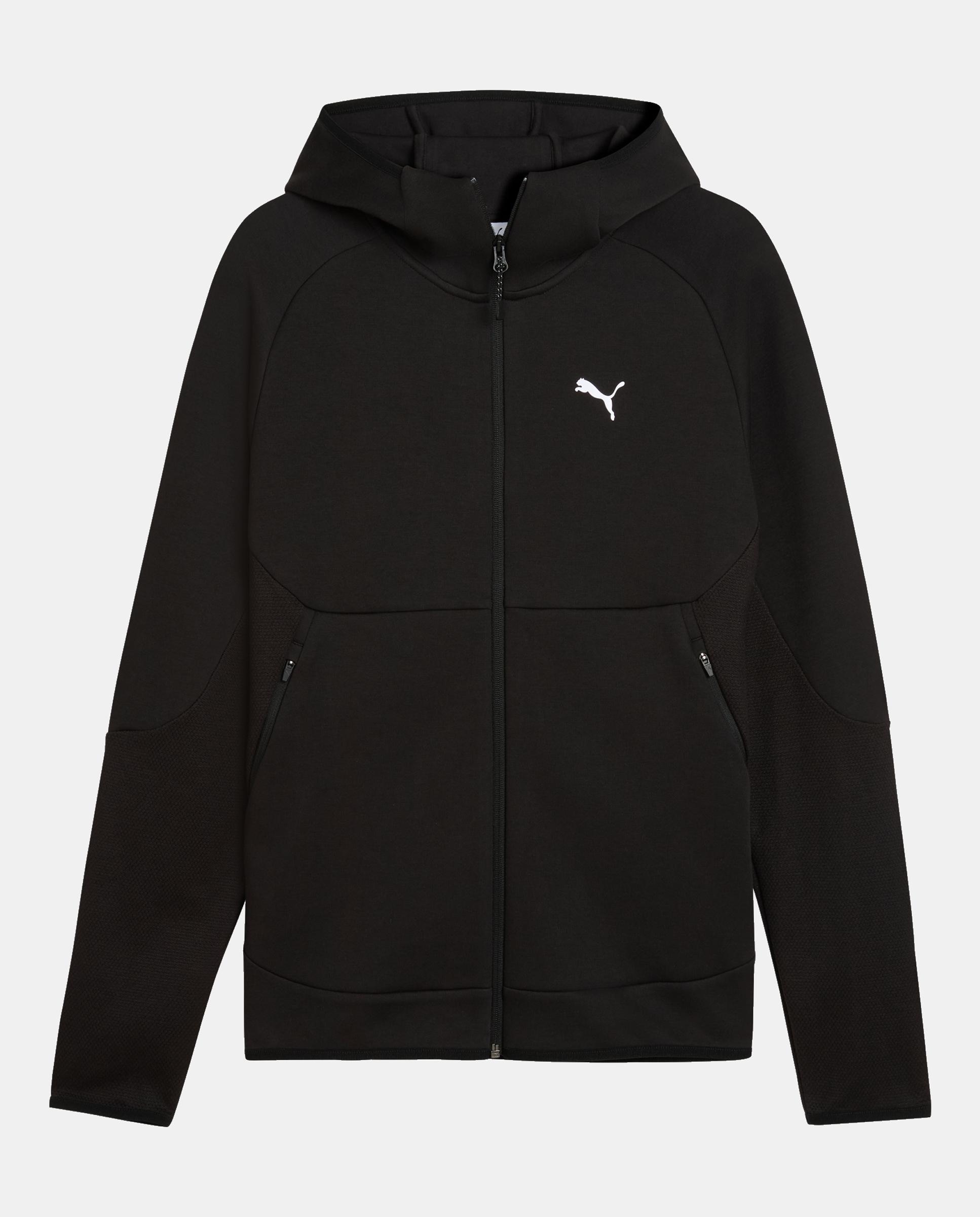 Sudadera de Casual de Hombre PUMATECH Slim Elevated Full-Zi Puma - Negro Negro-3