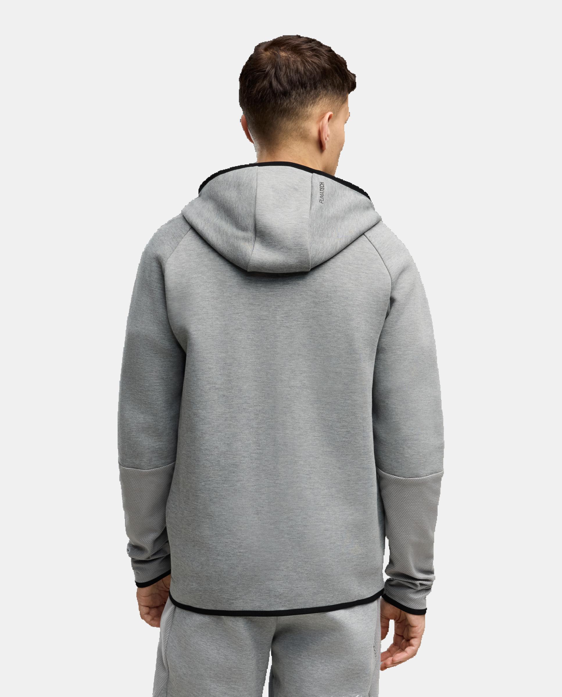 Sudadera de Casual de Hombre PUMATECH Slim Elevated Full-Zi Puma - Gris Gris-2