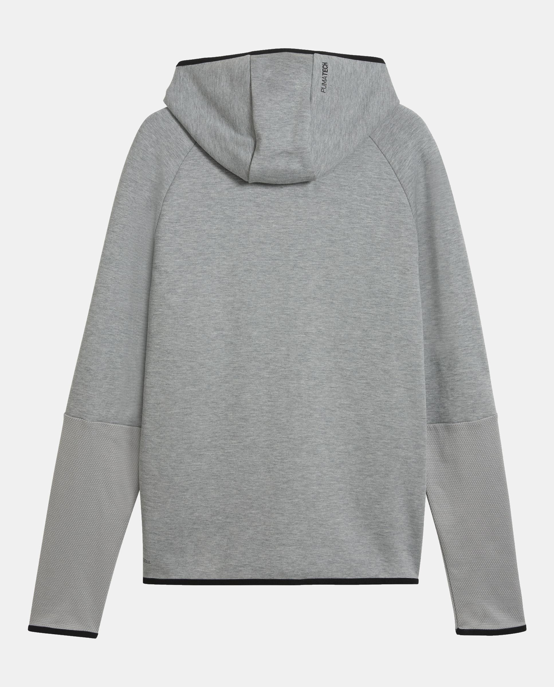 Sudadera de Casual de Hombre PUMATECH Slim Elevated Full-Zi Puma - Gris Gris-4