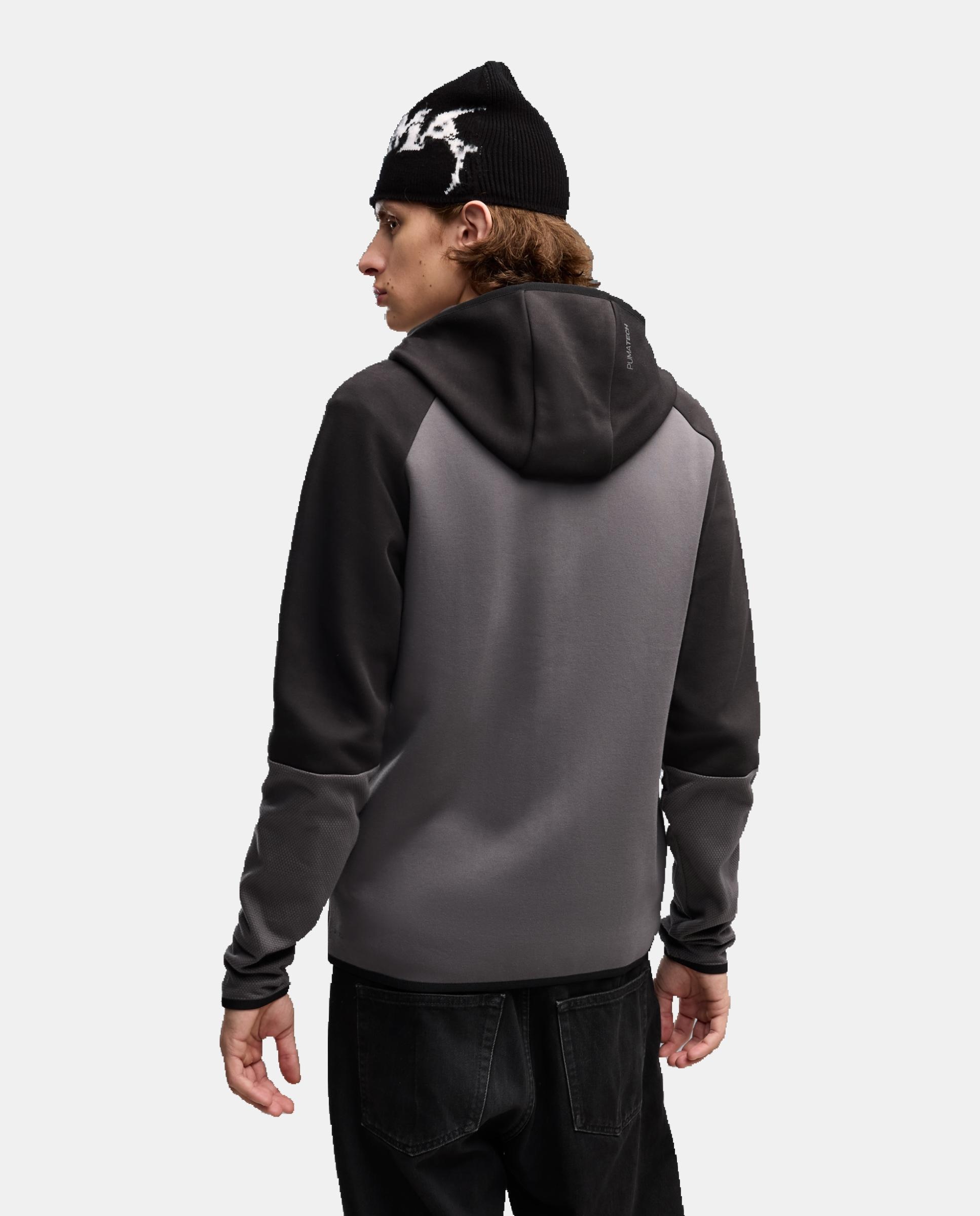 Sudadera de Casual de Hombre PUMATECH Slim Elevated Full-Zi Puma - Gris Gris-2