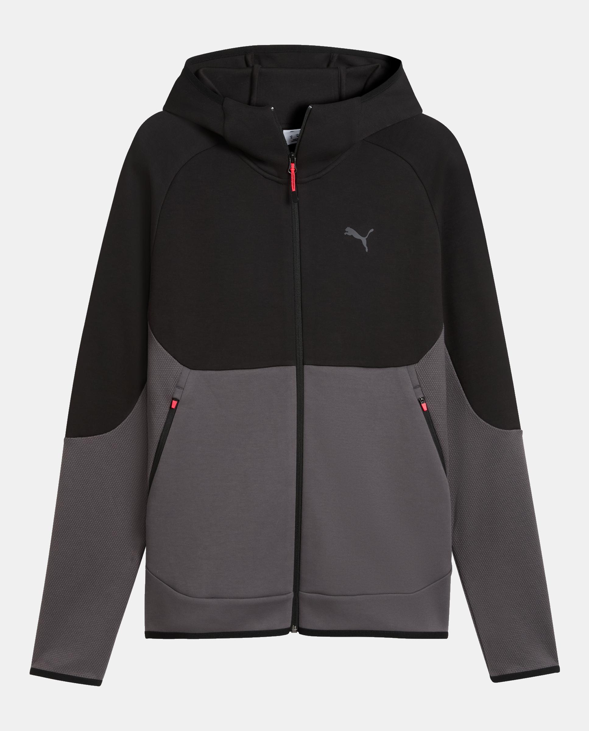Sudadera de Casual de Hombre PUMATECH Slim Elevated Full-Zi Puma - Gris Gris-3