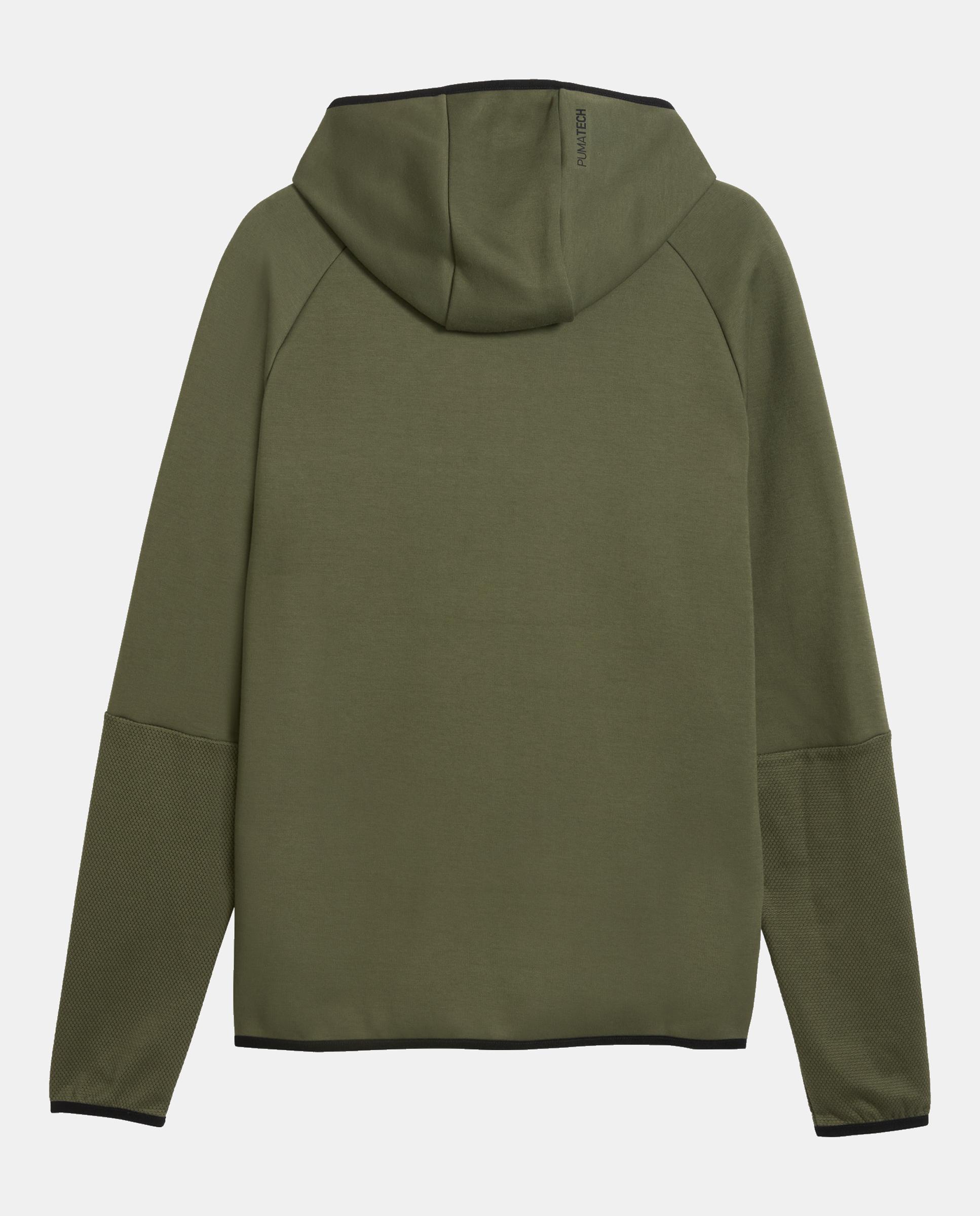 Sudadera de Casual de Hombre PUMATECH Slim Elevated Full-Zi Puma - Verde Verde-4