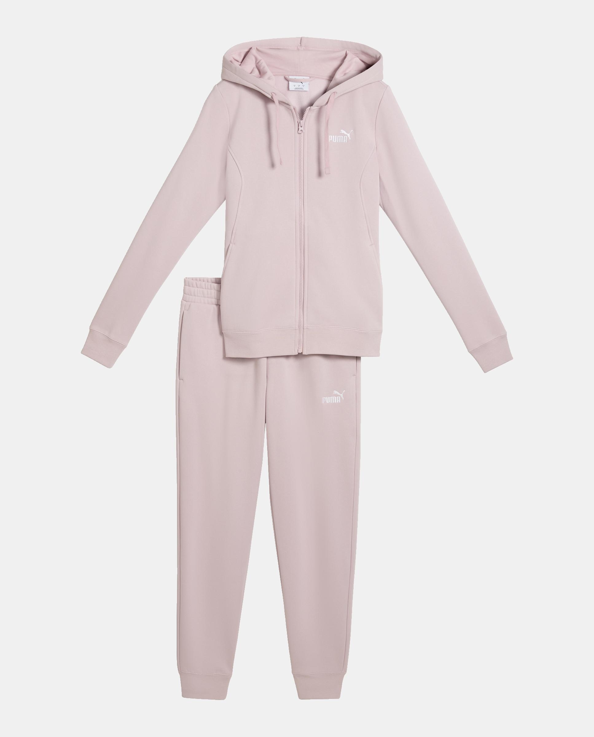 Fato de Treino Casual de Mulher Hooded Sweat Suit Full-Zip Fl  Puma Rosa-3