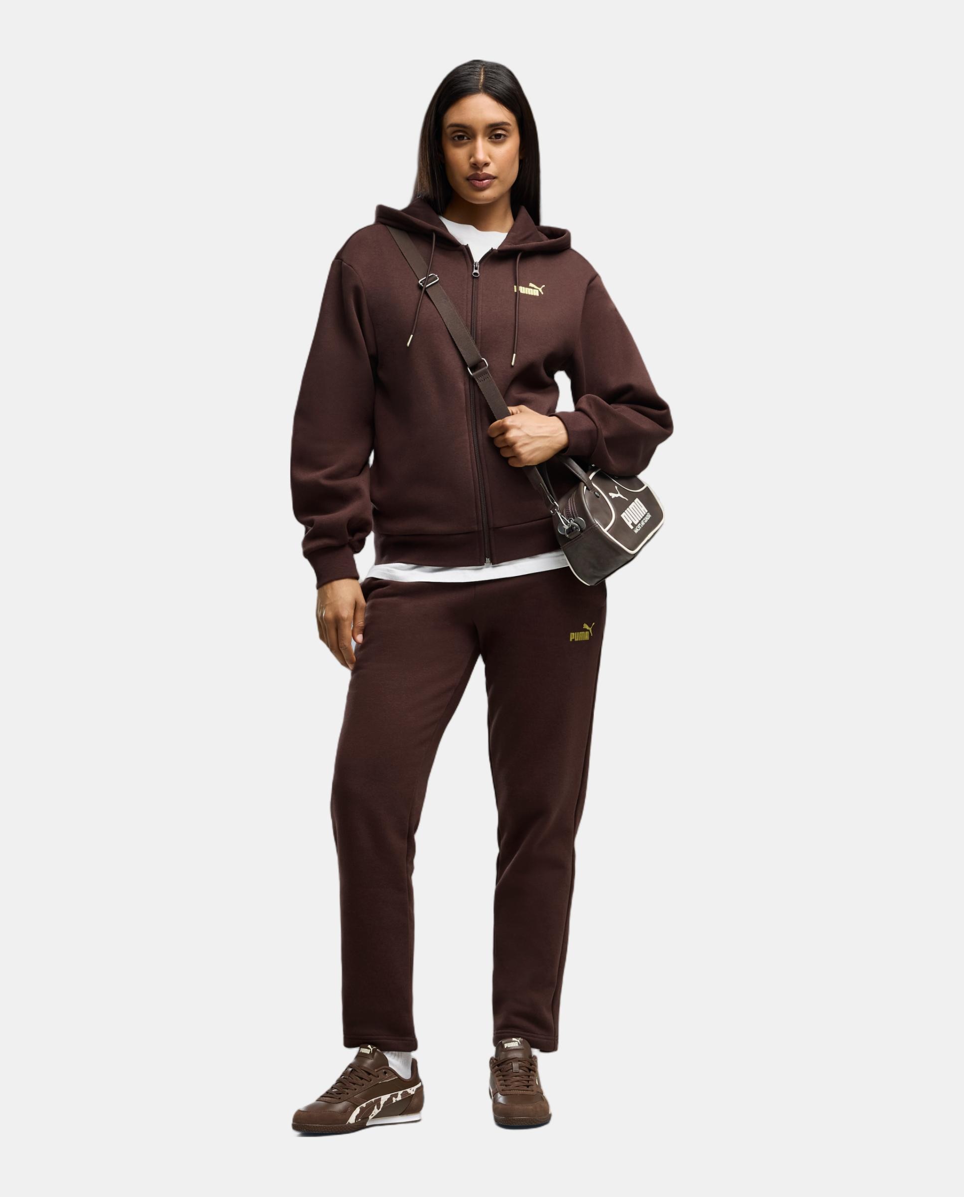 Imagem 0 de Fato de Treino Casual de Mulher Metallic Hooded Standard Sweat Puma
