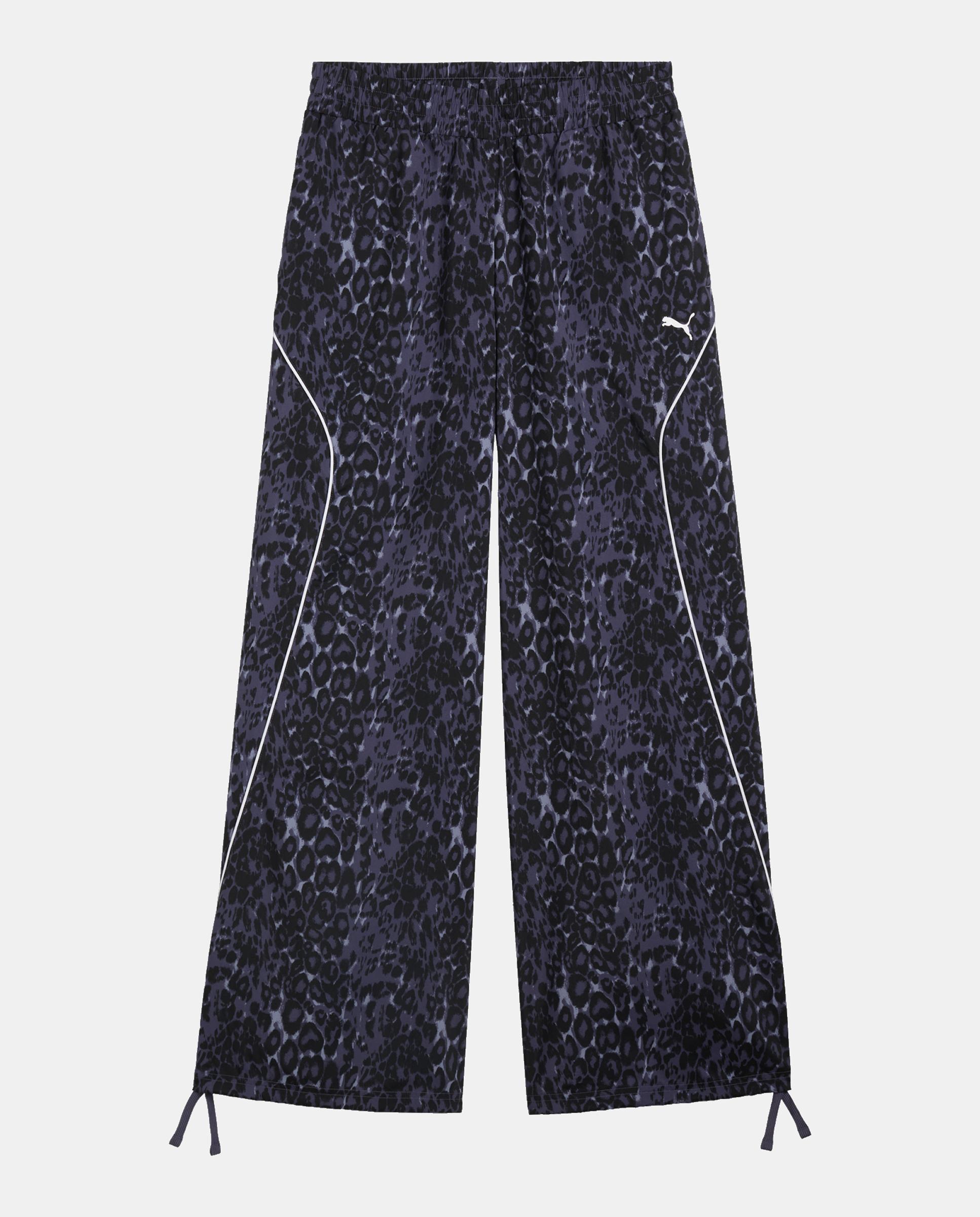Calças Casual de Mulher Puma Sport Animal Relaxed Aop  Puma Roxo-3