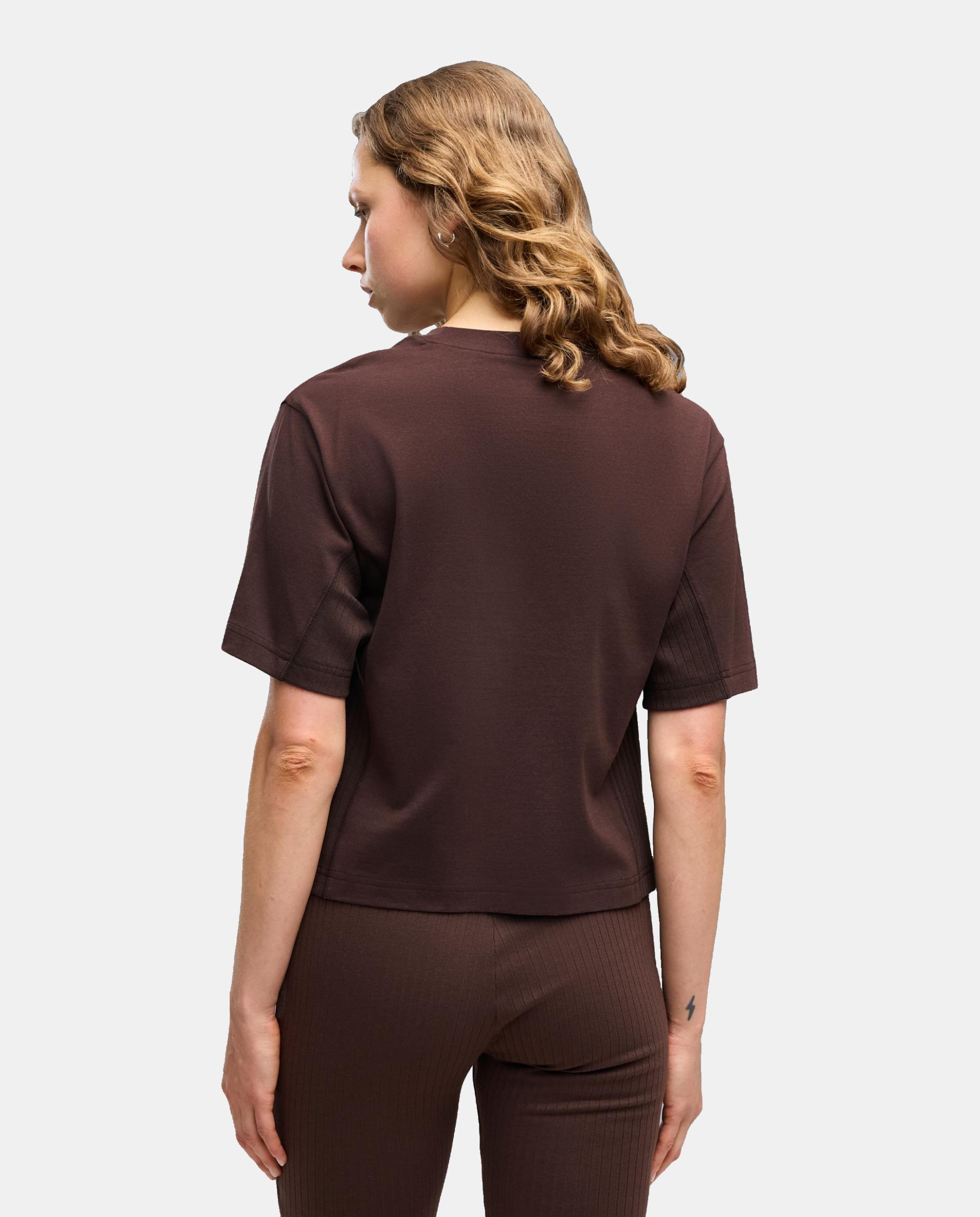 T-Shirt M/C Casual de Mulher Her Relaxed Tee Puma Castanho-2