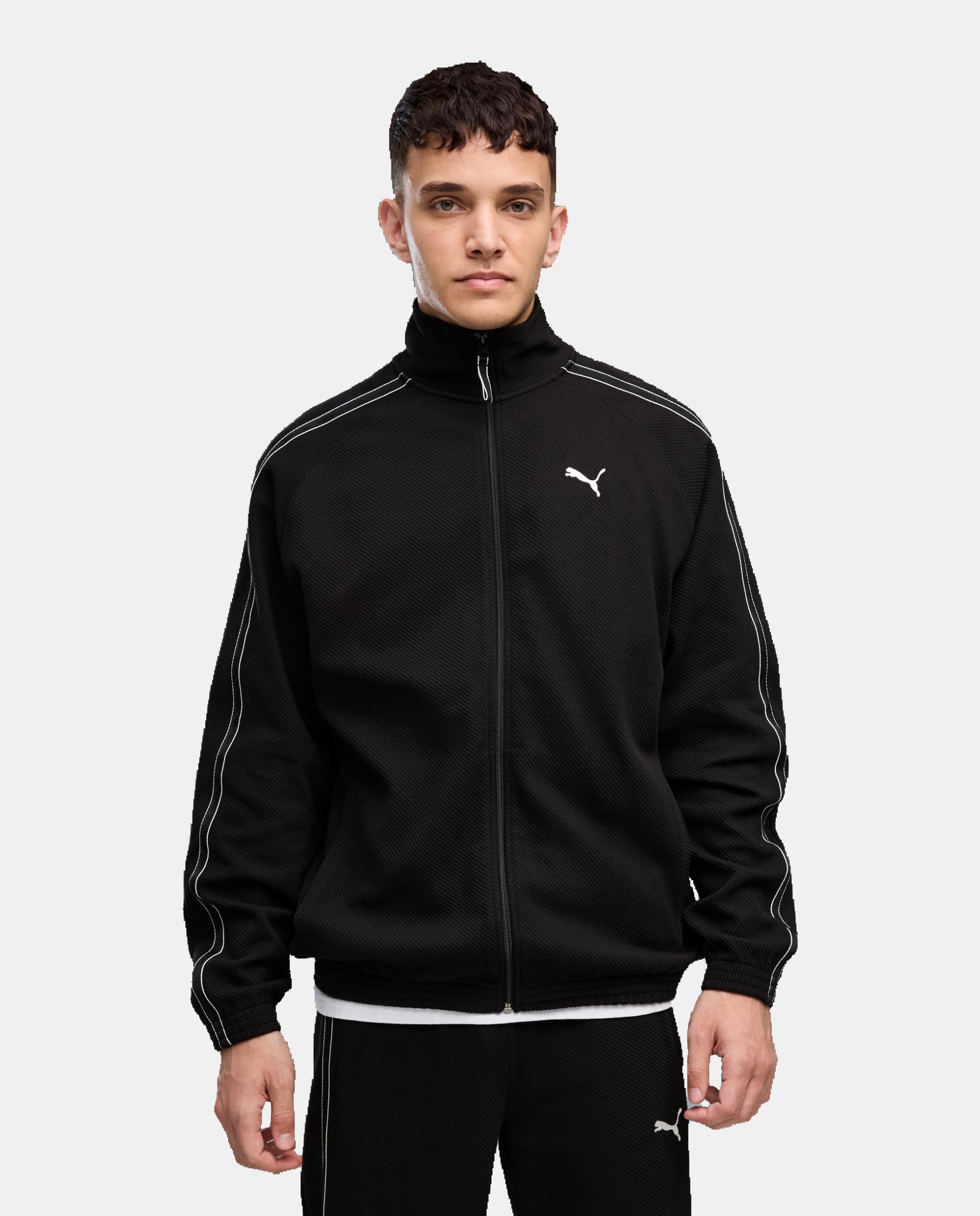 Sudadera de Casual de Hombre PUMA CLASS Relaxed Material Tr Puma - Negro Negro-1