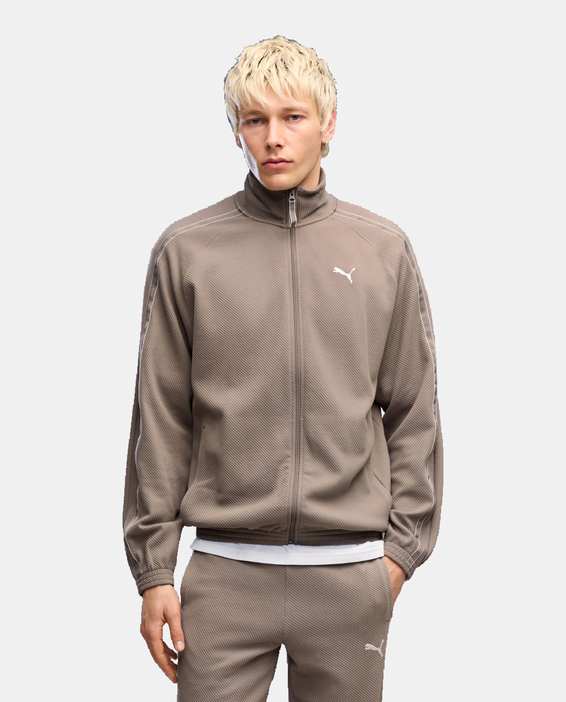 Sudadera de Casual de Hombre PUMA CLASS Relaxed Material Tr Puma - Marrón Marrón-1