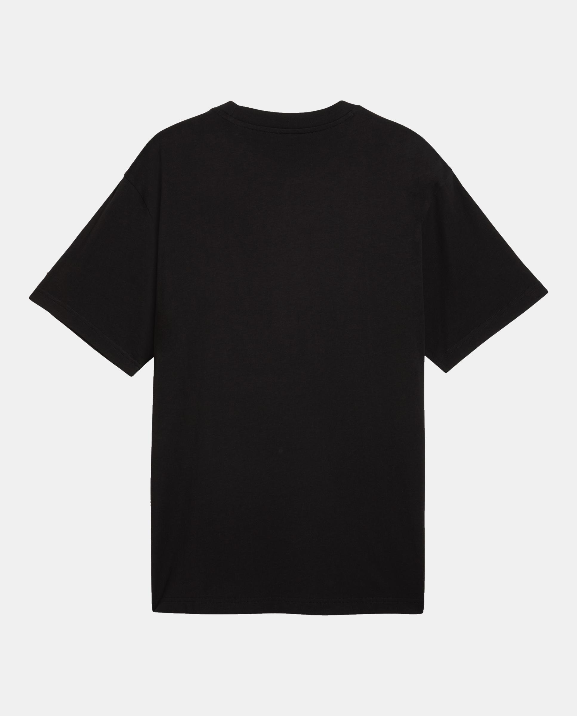 T-Shirt M/C Casual de Homem Ess Elevated Tape Relaxed Tee Puma Preto-4