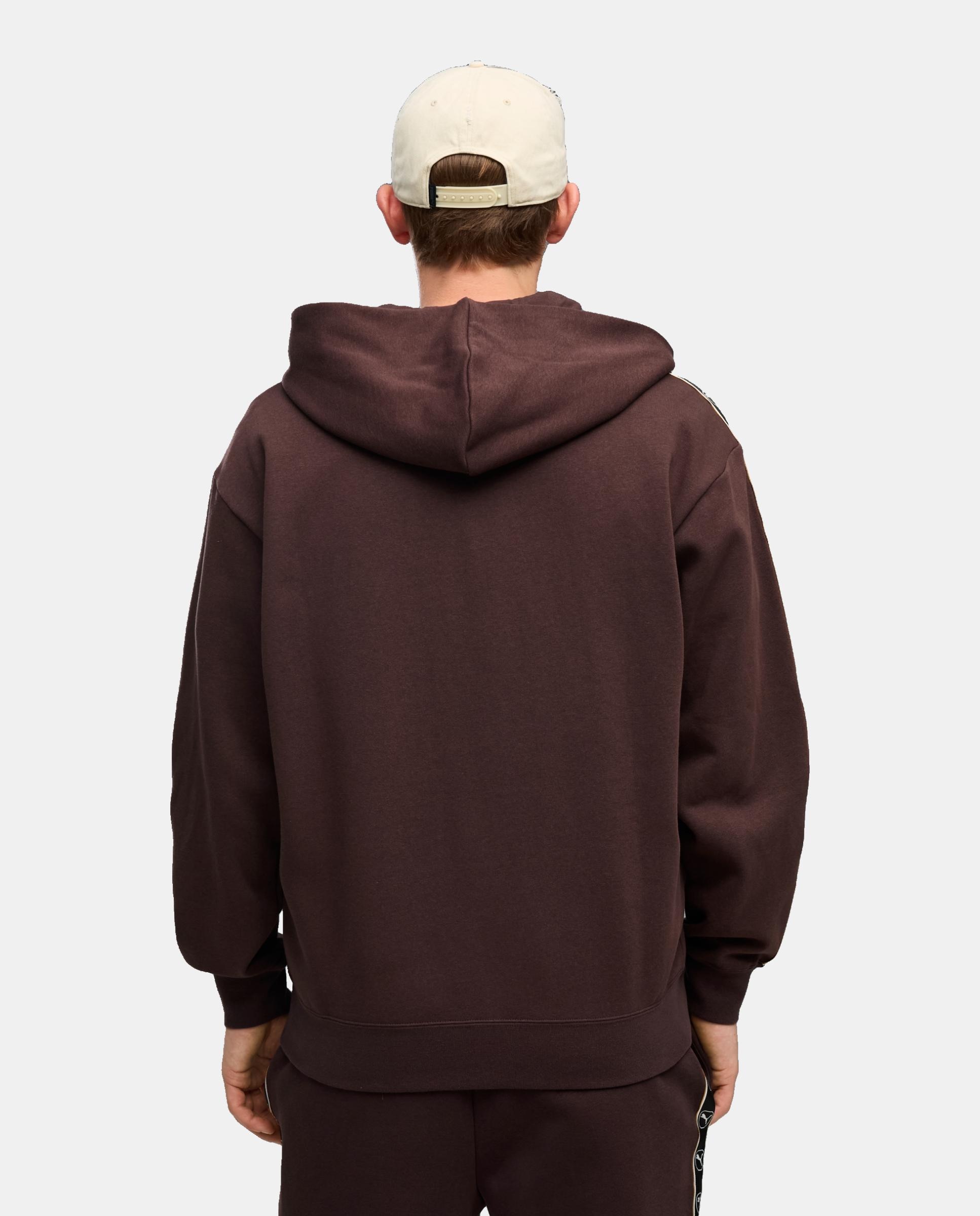 Sweatshirt Casual de Homem ESS Elevated Tape Relaxed Full Castanho-2