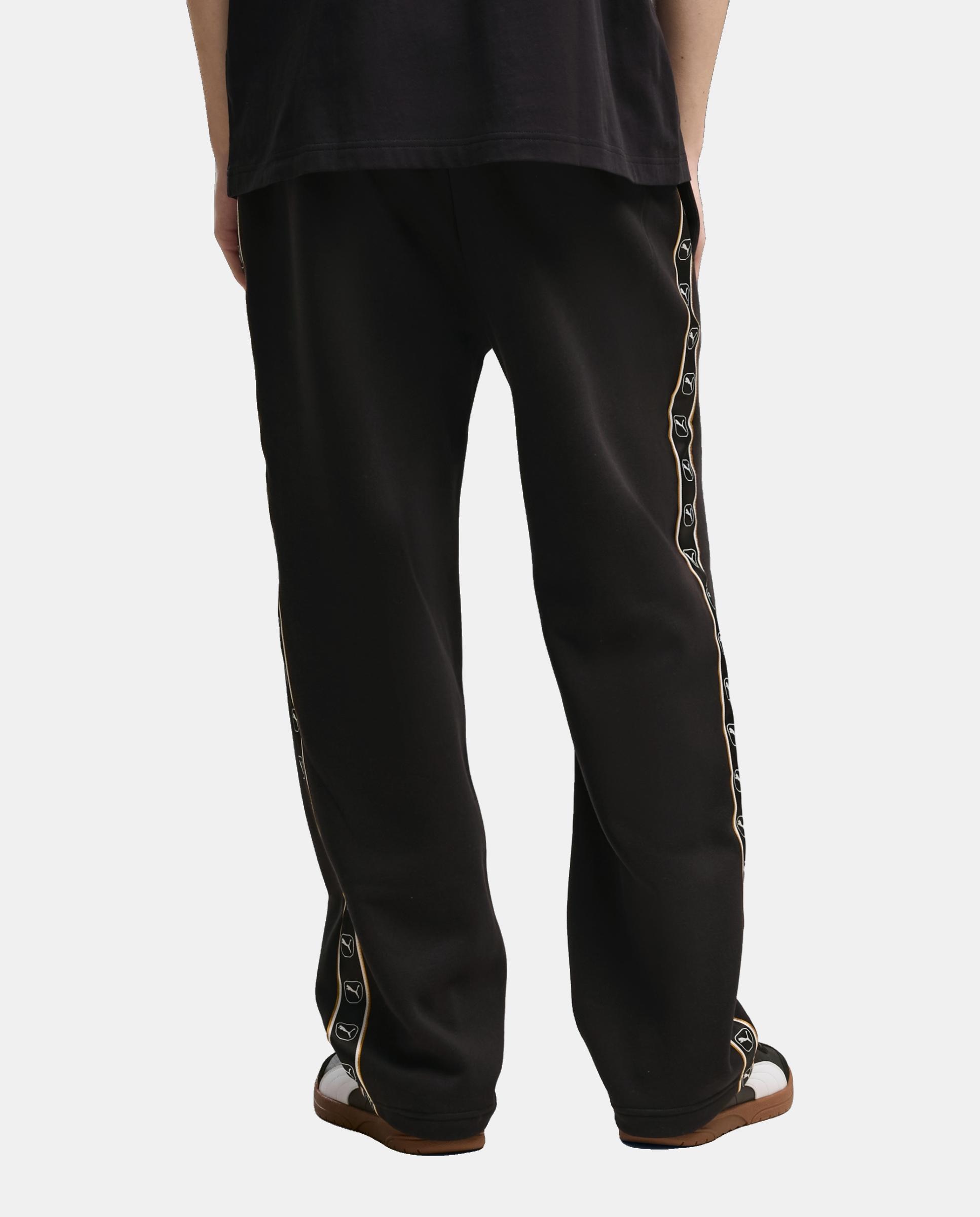 Calças Casual de Homem Ess Elevated Tape Relaxed Swea Puma Preto-2