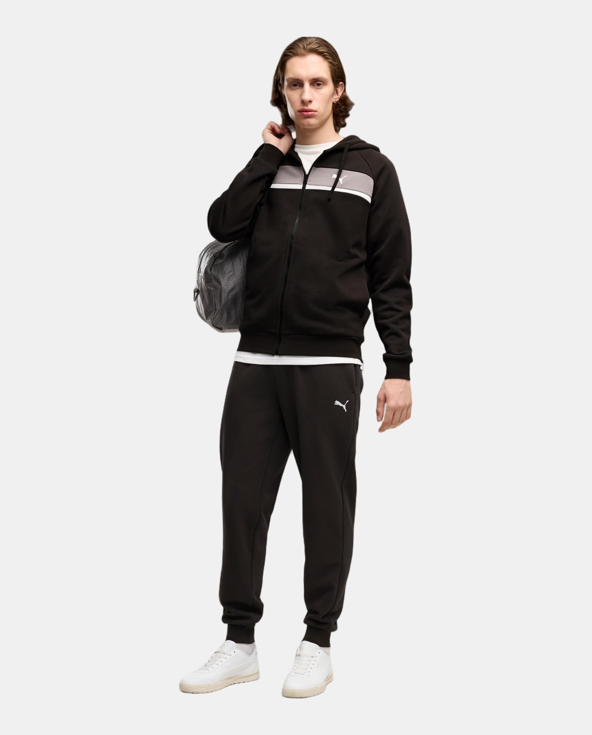 Fato de Treino Casual de Homem Sweat Suit Fl Puma Preto-3