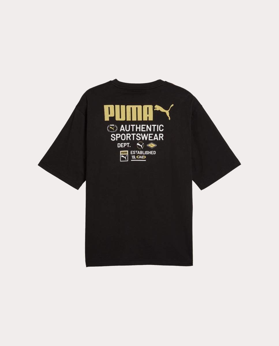 T-Shirt Casual de Homem Graphics Boxy Puma Utility Tee Puma Preto-2