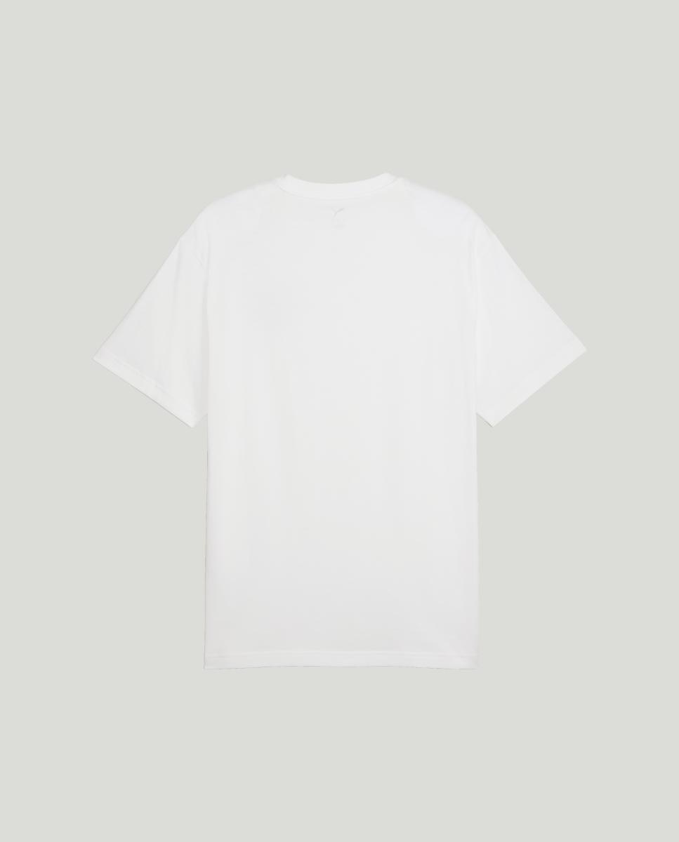 T-Shirt Casual de Homem Graphics Relaxed Badge Tee Puma Branco-2