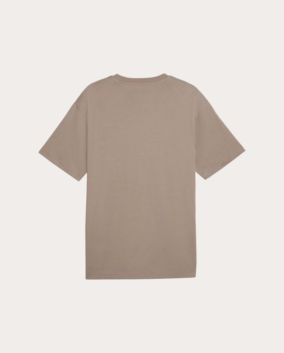 T-Shirt Casual de Homem Graphics Relaxed Badge Tee Puma Castanho-2