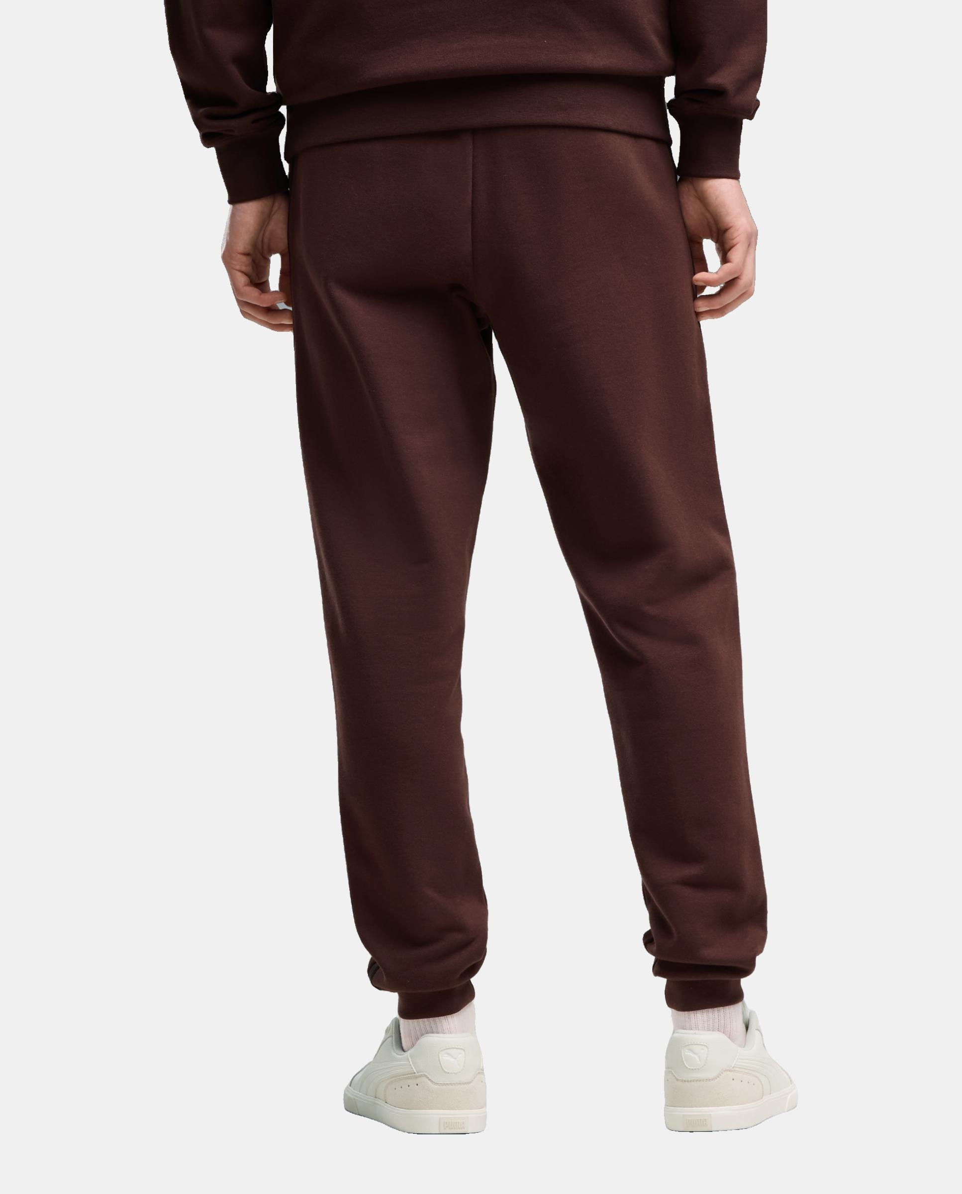 Calças Casual de Homem Ess Elevated Sweatpants Fl Cl Puma Castanho-2