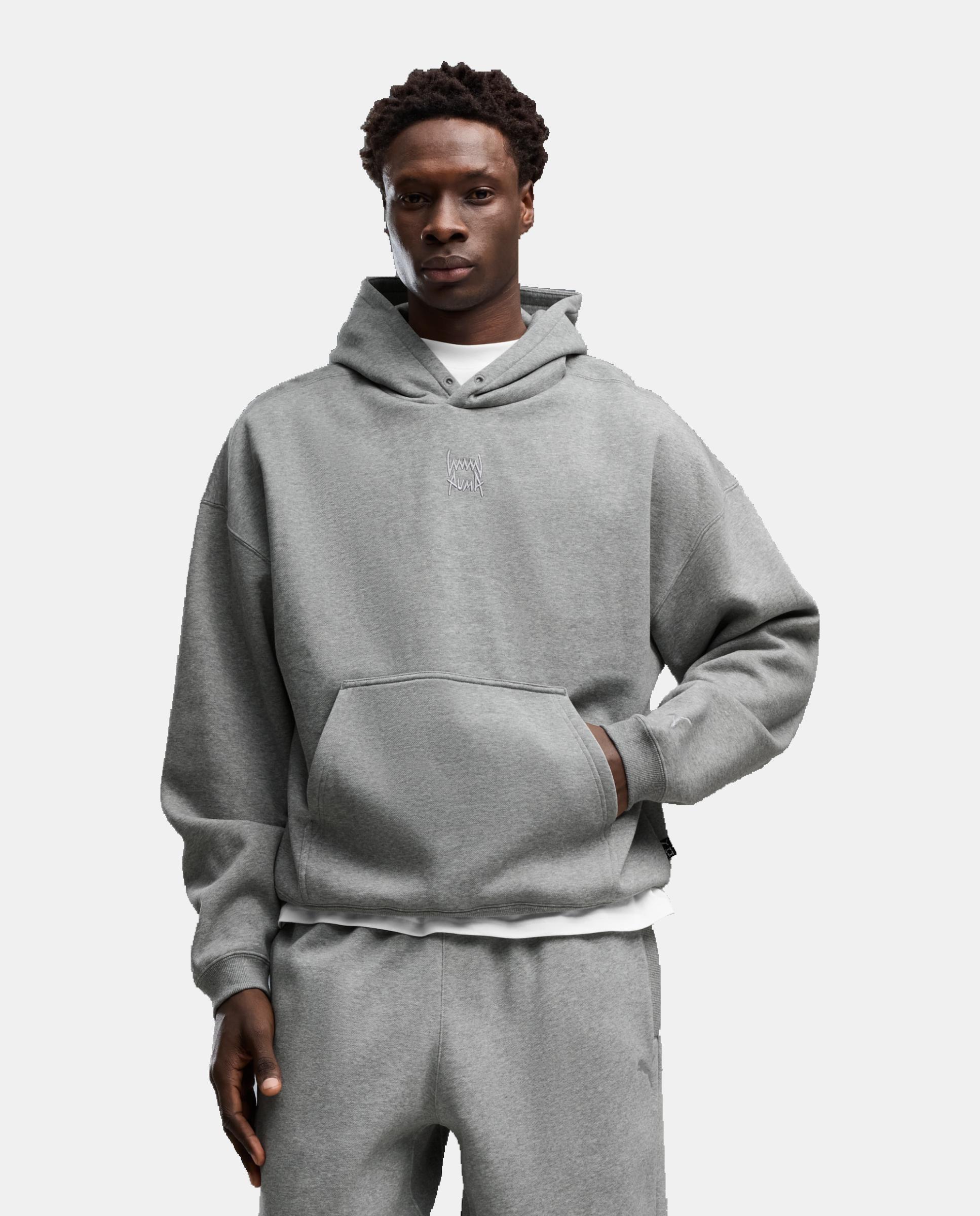 Sudaderas de Baloncesto de Hombre FUNDAMENTALS Hoodie FL M Puma - Gris Gris-1