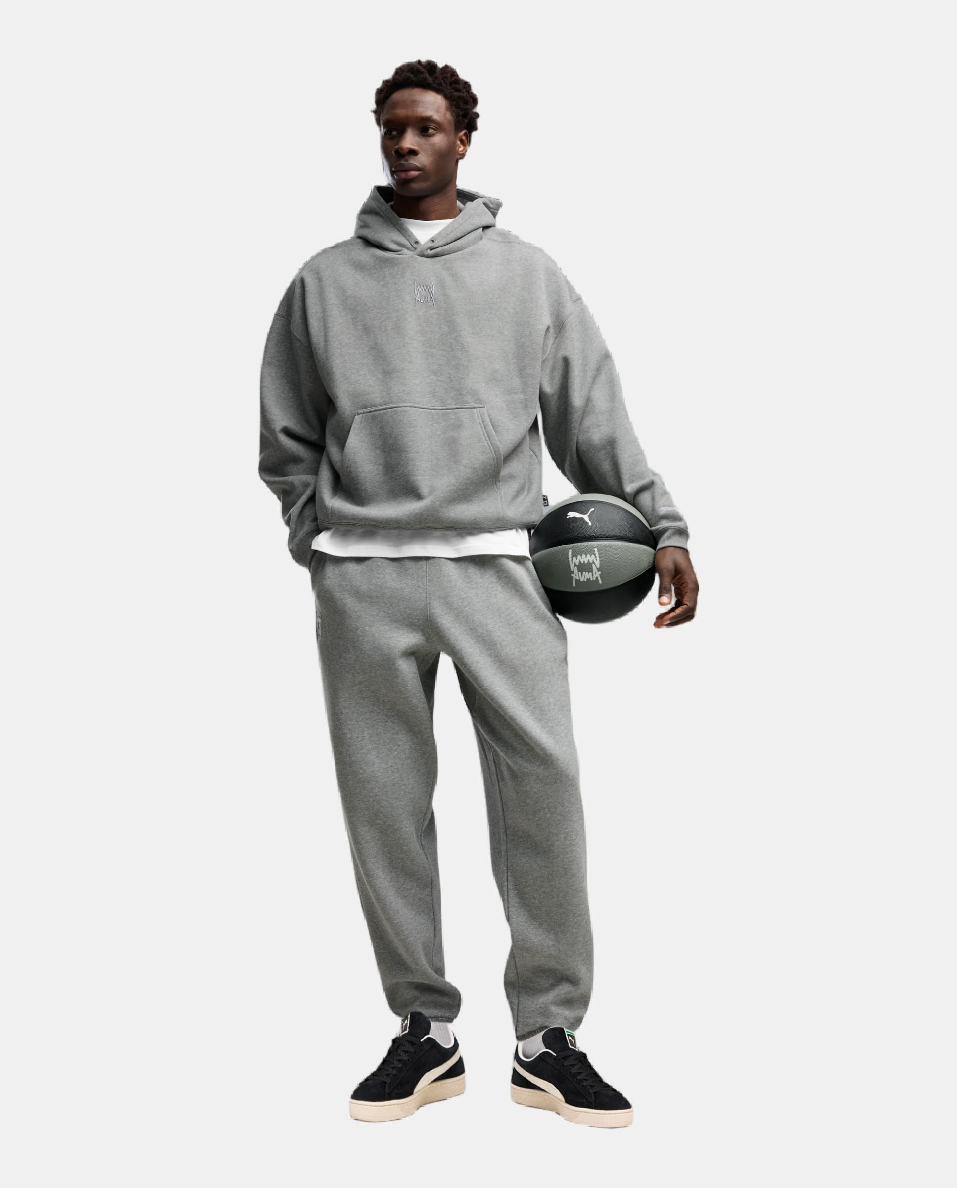 Sudaderas de Baloncesto de Hombre FUNDAMENTALS Hoodie FL M Puma - Gris Gris-3