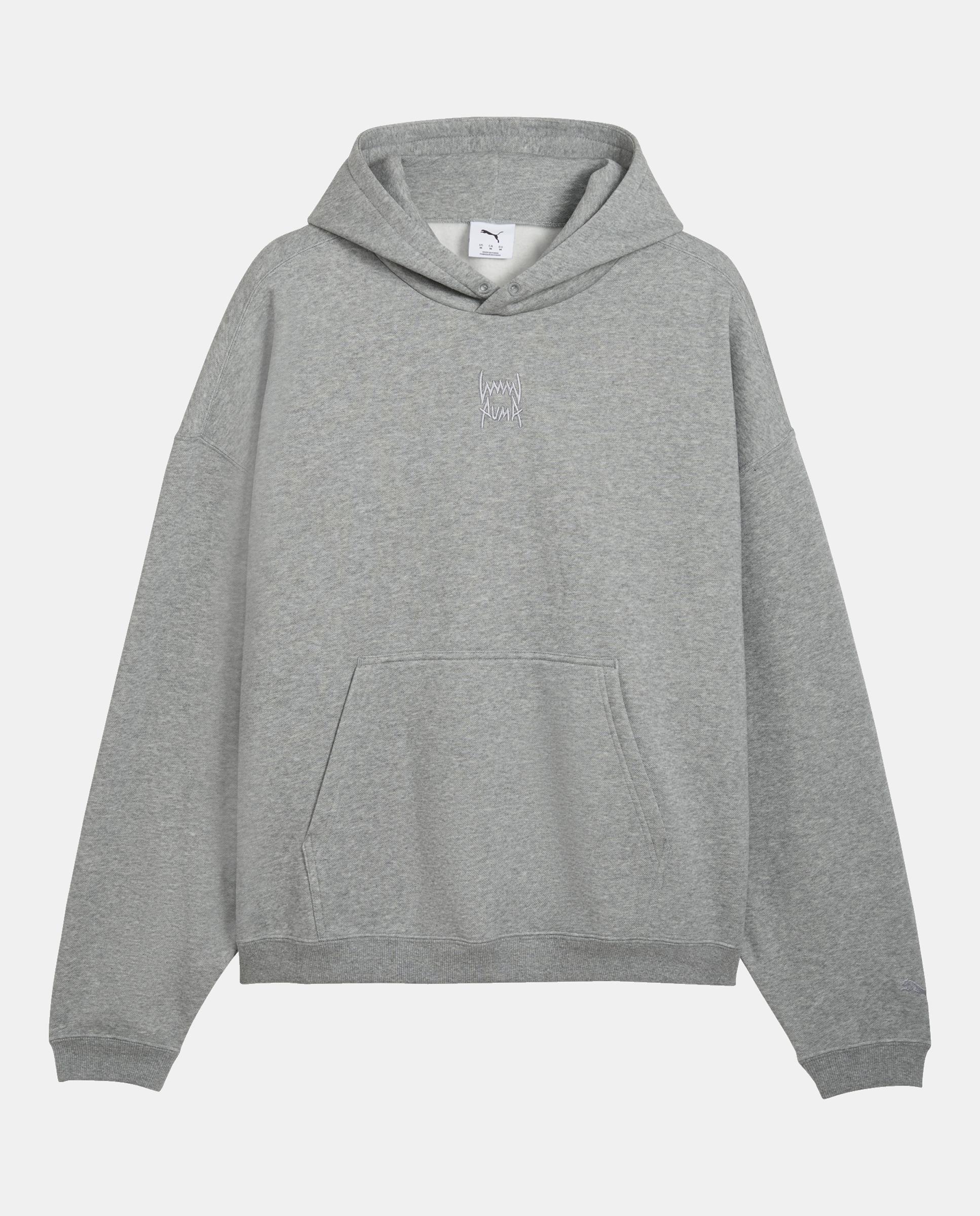 Sudaderas de Baloncesto de Hombre FUNDAMENTALS Hoodie FL M Puma - Gris Gris-4