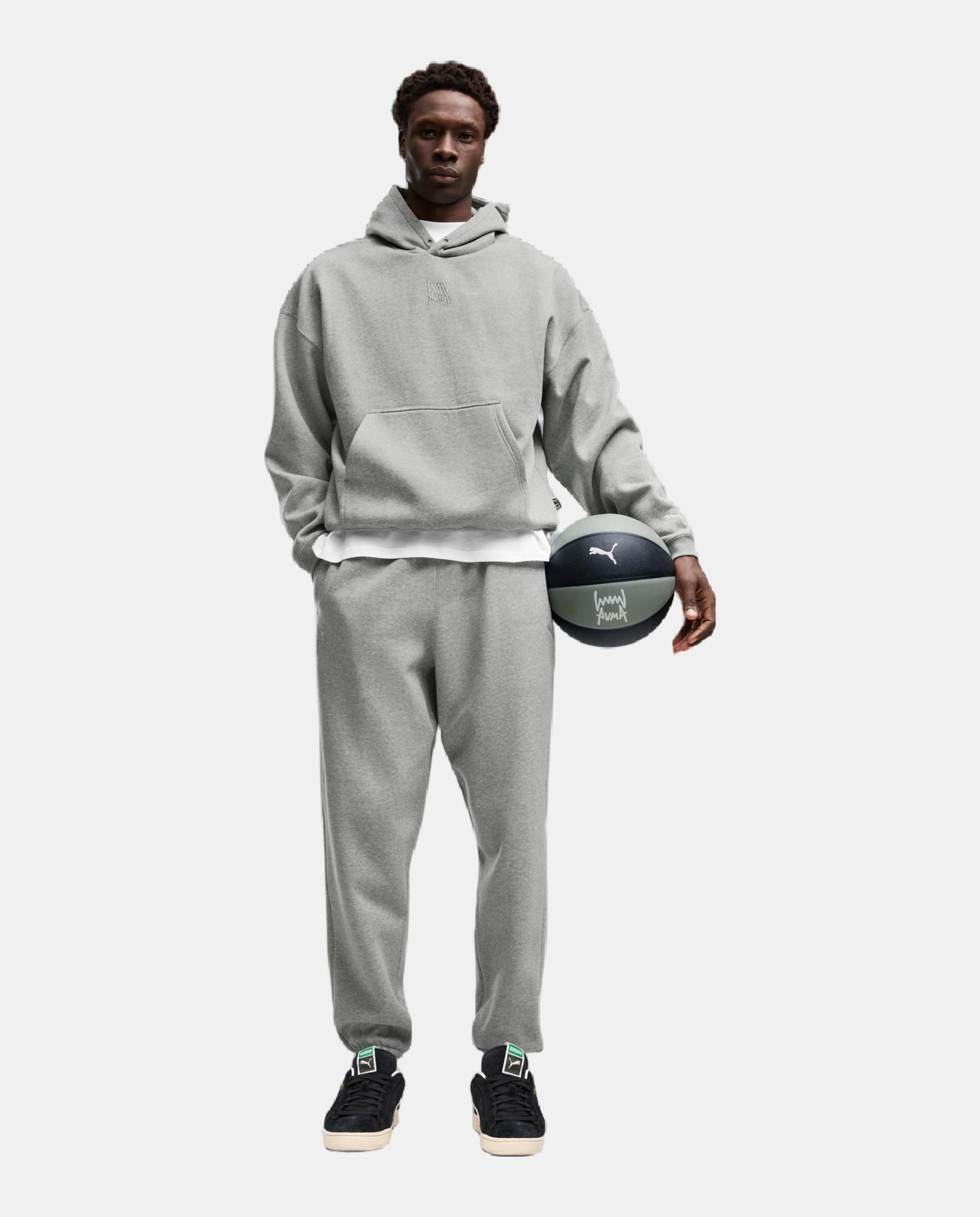 Imagen 3 de Pantalones de Baloncesto de Hombre FUNDAMENTALS Sweatpant FL M Puma - Gris Gris