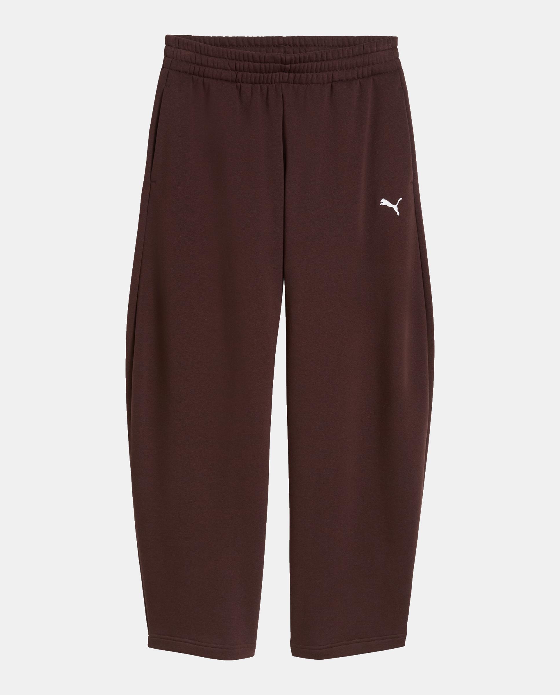 Calças Casual de Mulher Ess Relaxed Barrel Leg Pants F Puma Castanho-3