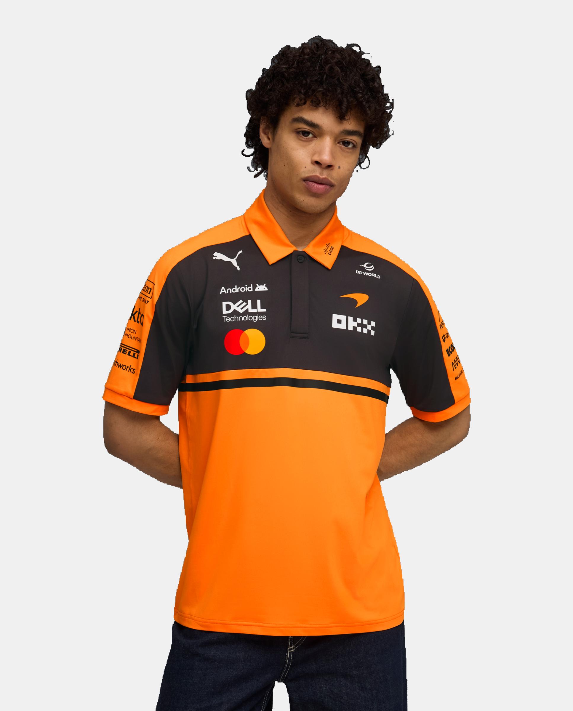Imagen 0 de Camisetas M/C de Multideporte de Hombre McLaren Replica Polo Puma Naranja