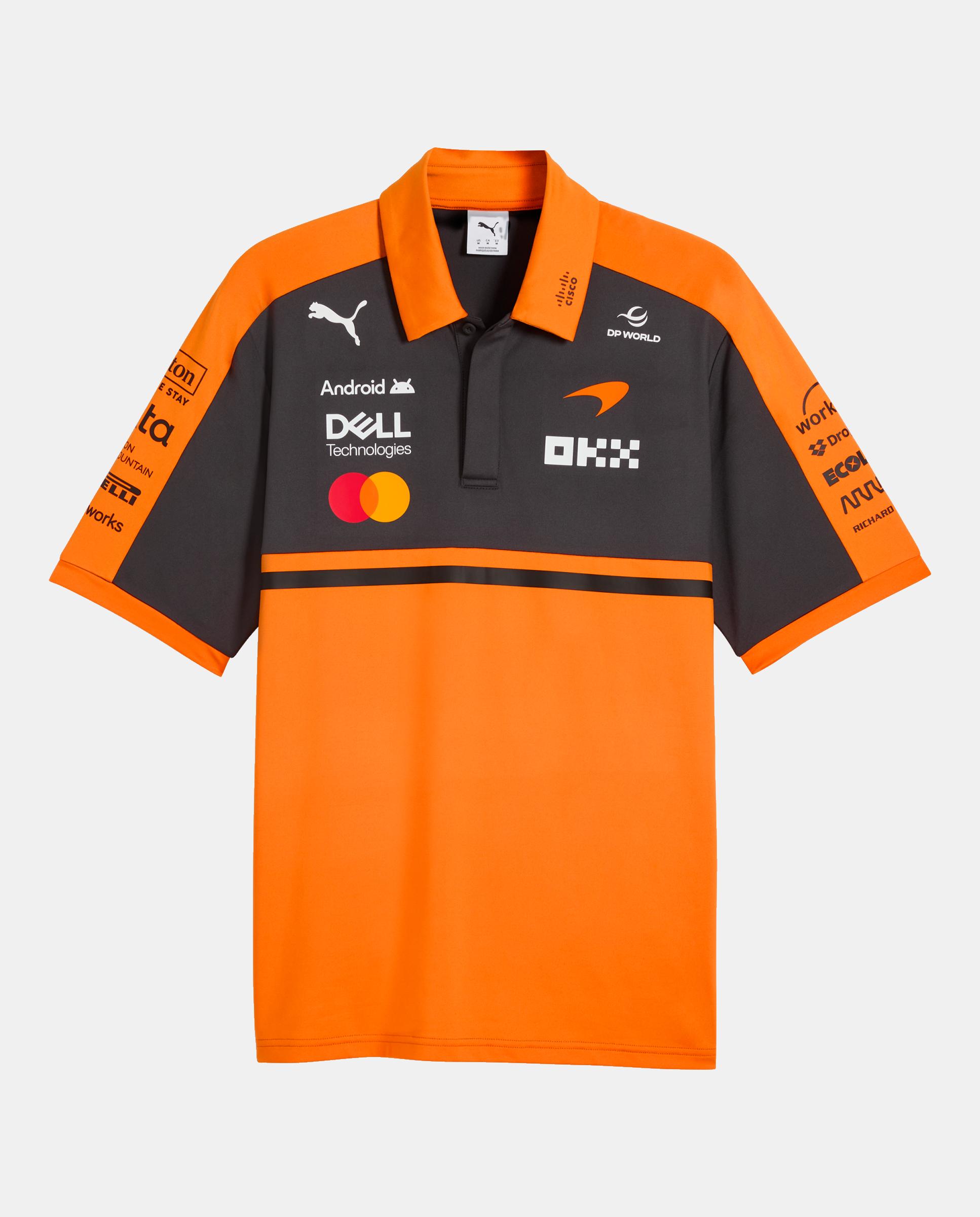 T-shirt M/C Multidesporto de homem Replica Polo Laranja-3