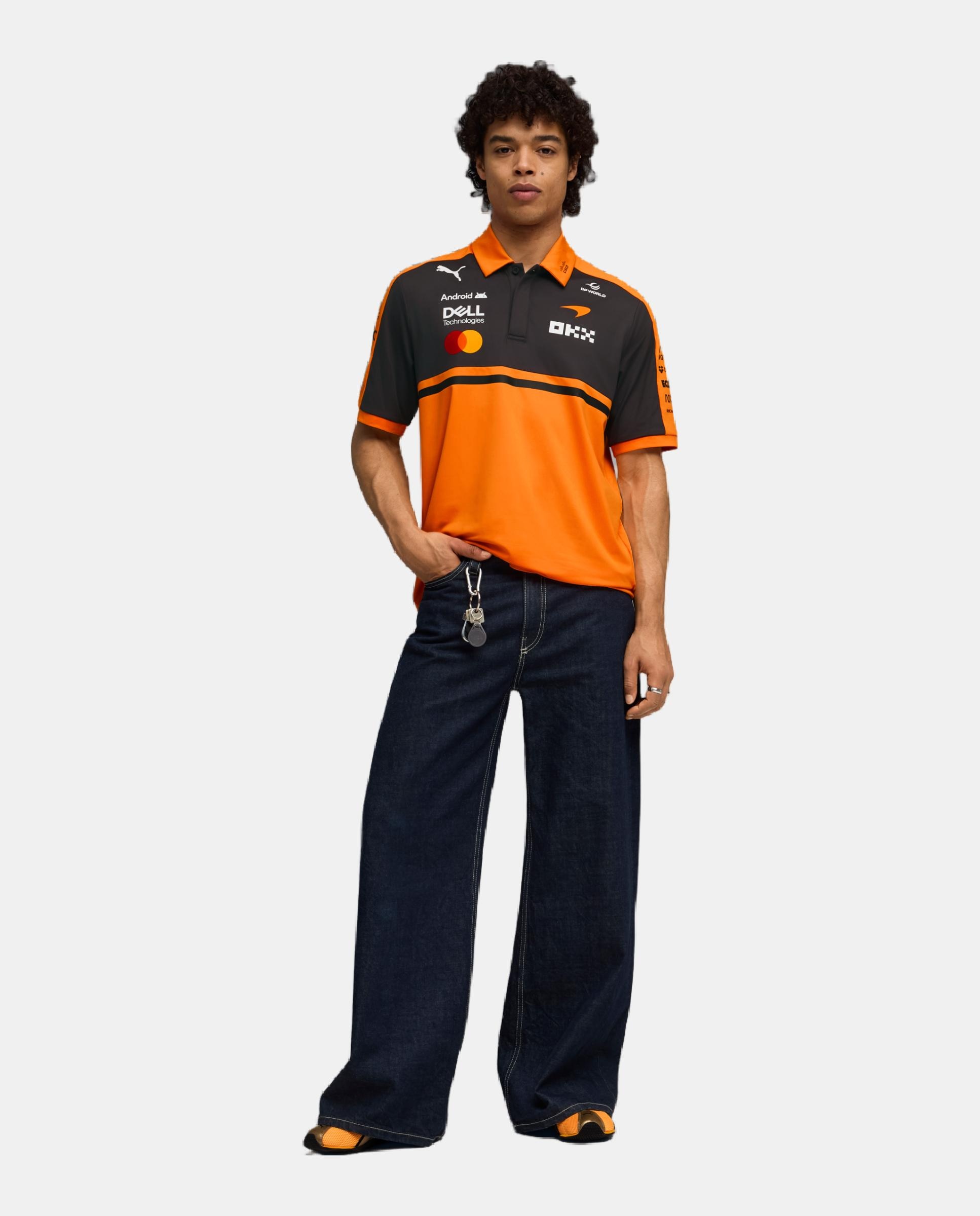 T-shirt M/C Multidesporto de homem Replica Polo Laranja-5